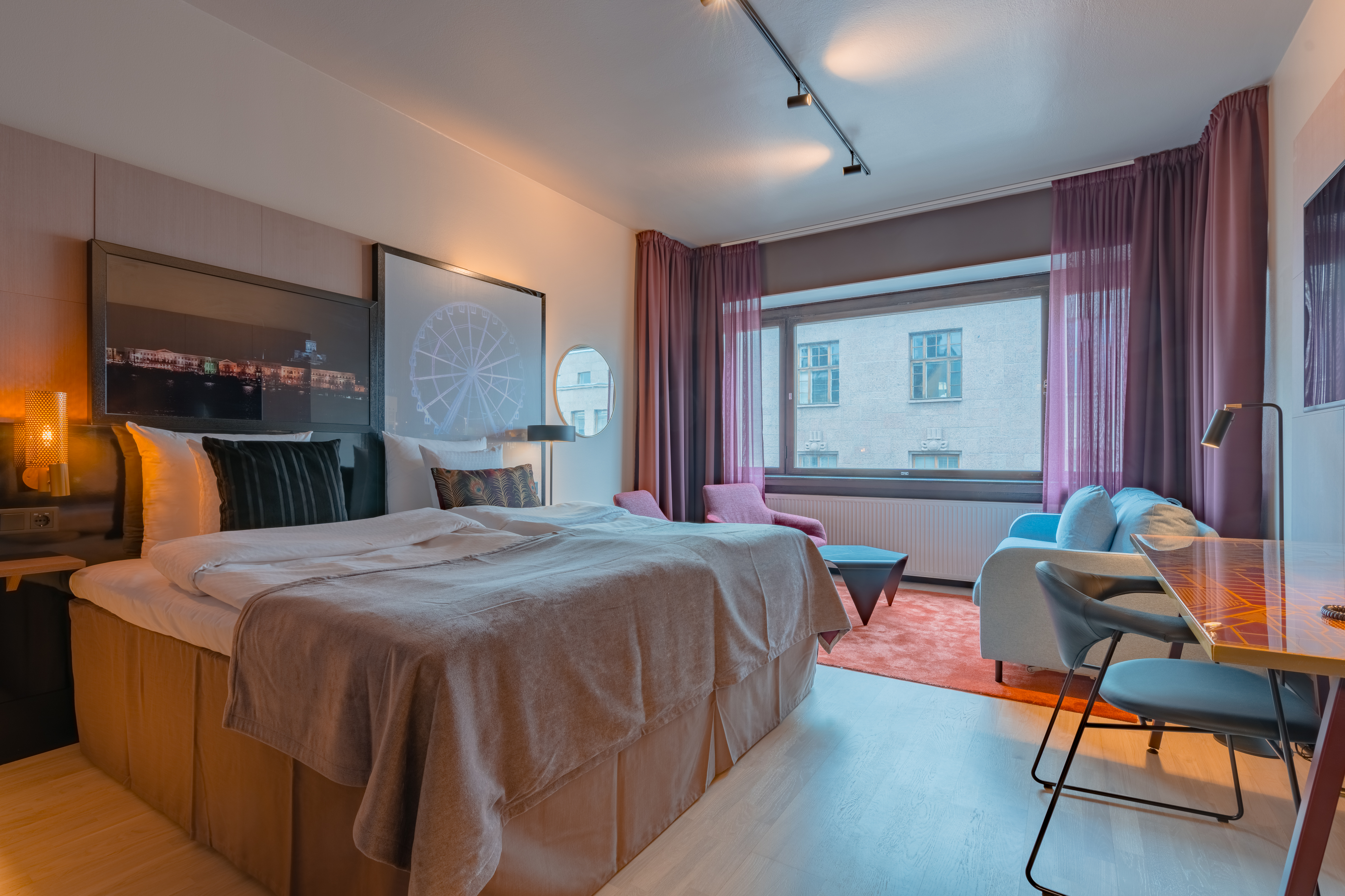 Room, Single, Double Bed, Large