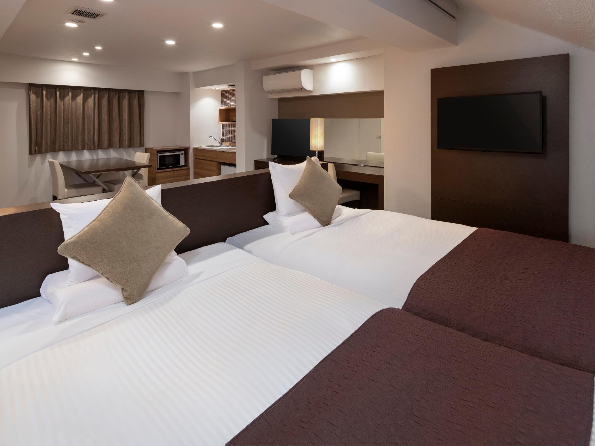 Semi Room, Deluxe, 2 Semi Double Beds, Kitchen