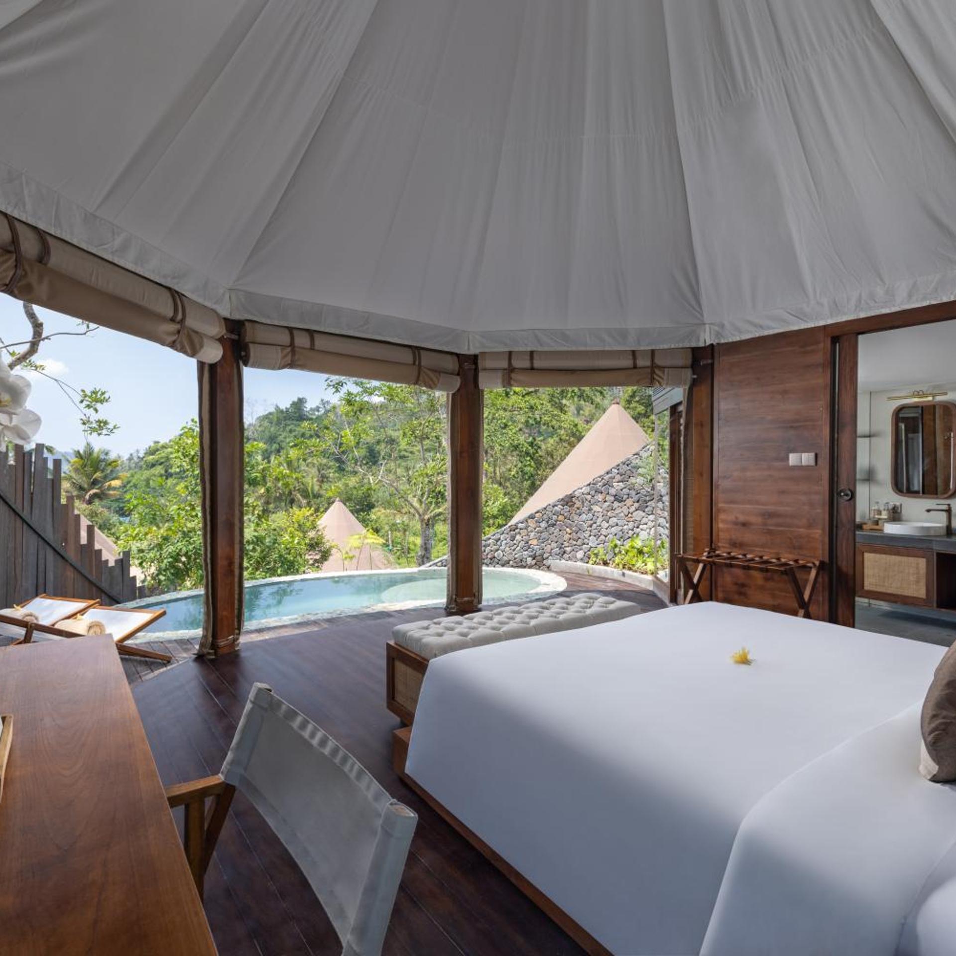 Pool, Luxury, Tent
