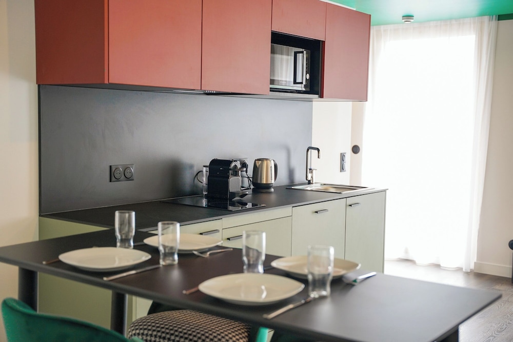 شقة بسرير كوين وسريرين فرديين، All Suites Appart & Hotel Paris 13 Porte d'Italie 5/5