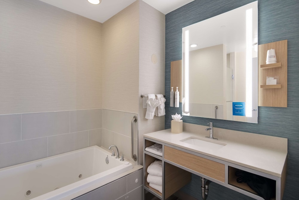 جناح بسرير كينج بغرفة نوم واحدة مع أريكة بحوض جاكوزي، Hilton Garden Inn Madison West Middleton 3/5