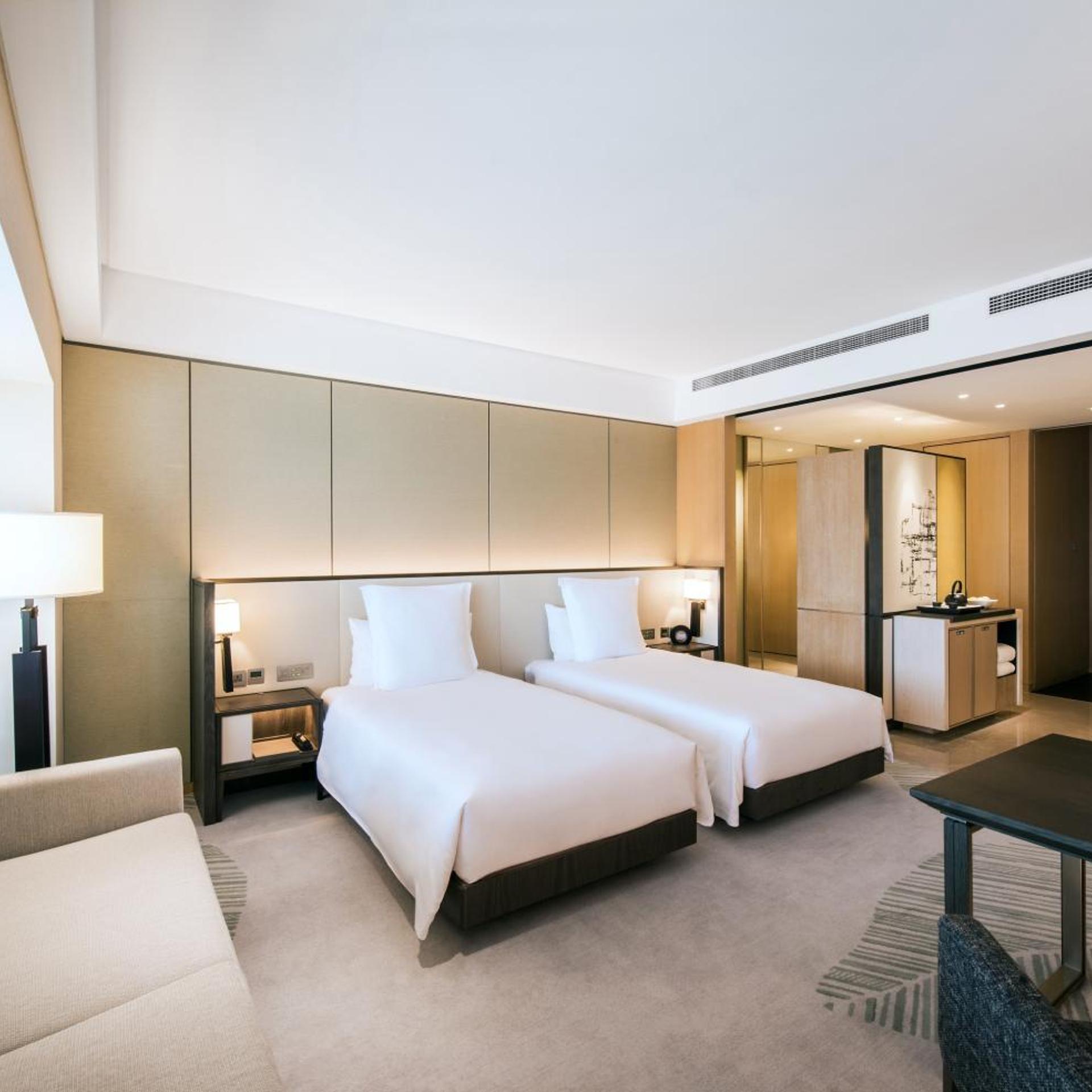 Room, Twin Beds, Tower View