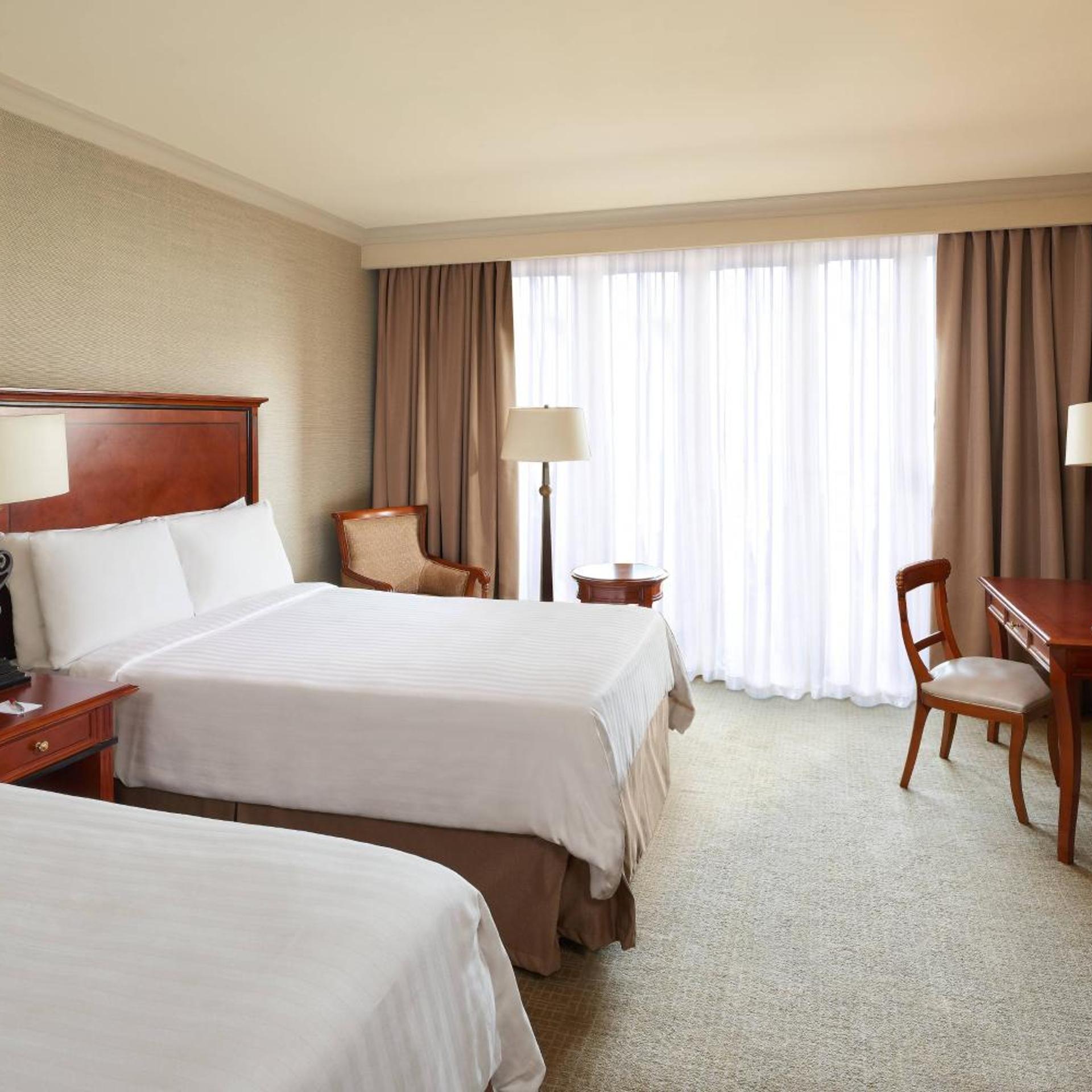 Guest Room, Standard, 2 Double Beds, Partial View, Balcony
