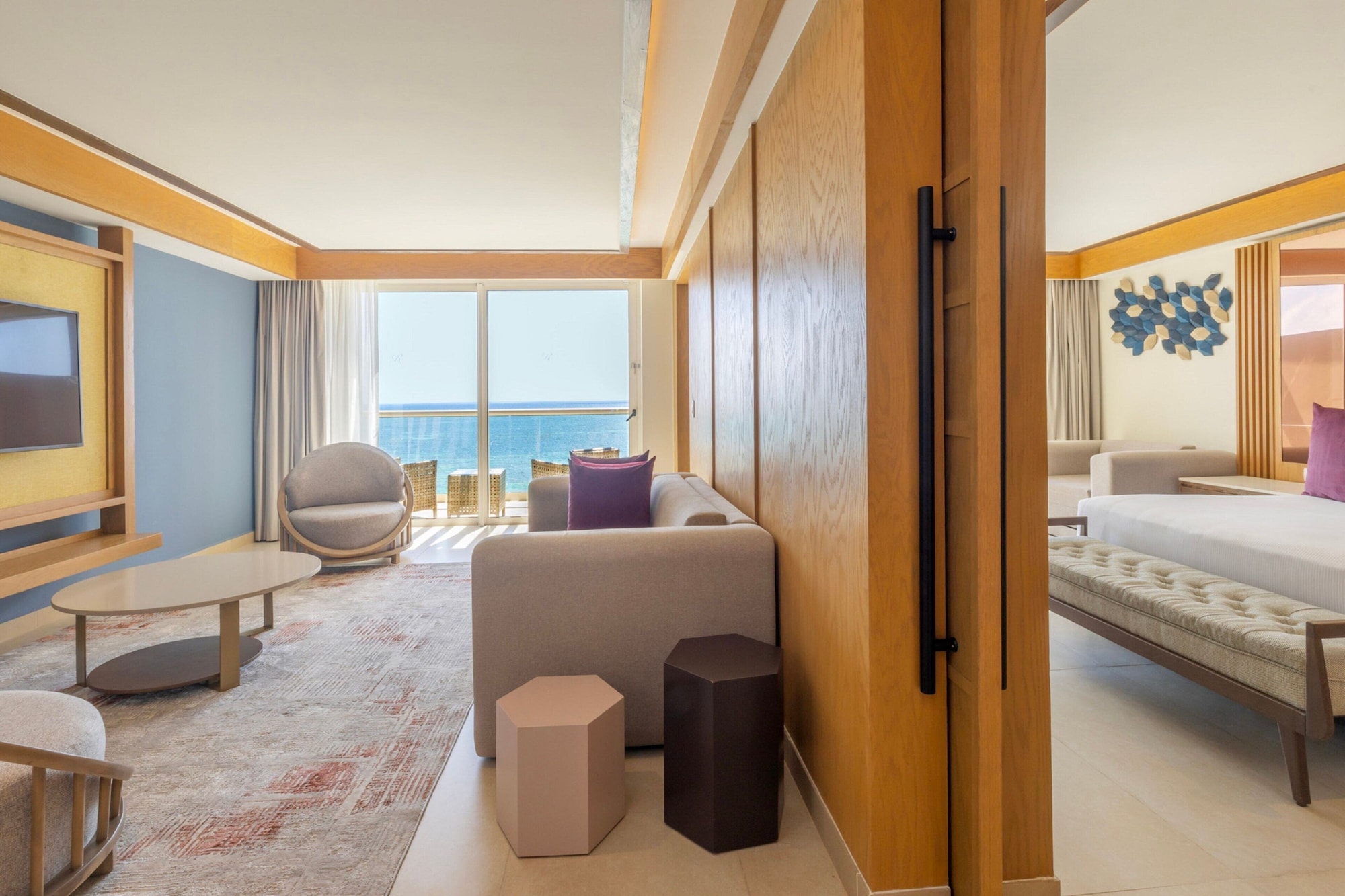 1 Bedroom, Diamond Club, Presidential, Luxury, Suite, King Bed, Ocean Front, Sofa، Royalton Splash Riviera Cancun, An Autograph Collection All-Inclusive Resort 3/7