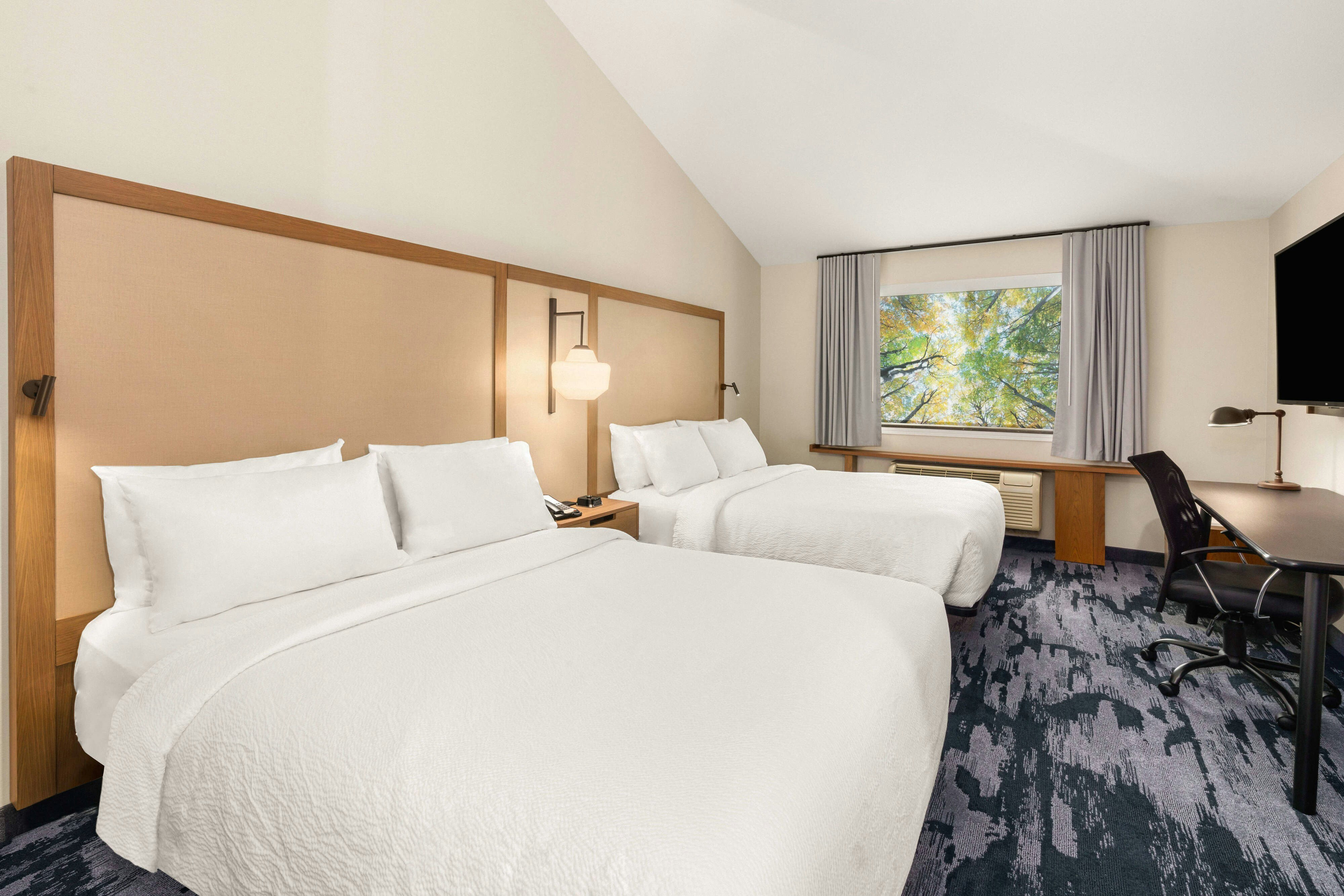 غرفة بسريرين كوين، Fairfield Inn & Suites by Marriott Seattle Downtown/Seattle Center 3/6