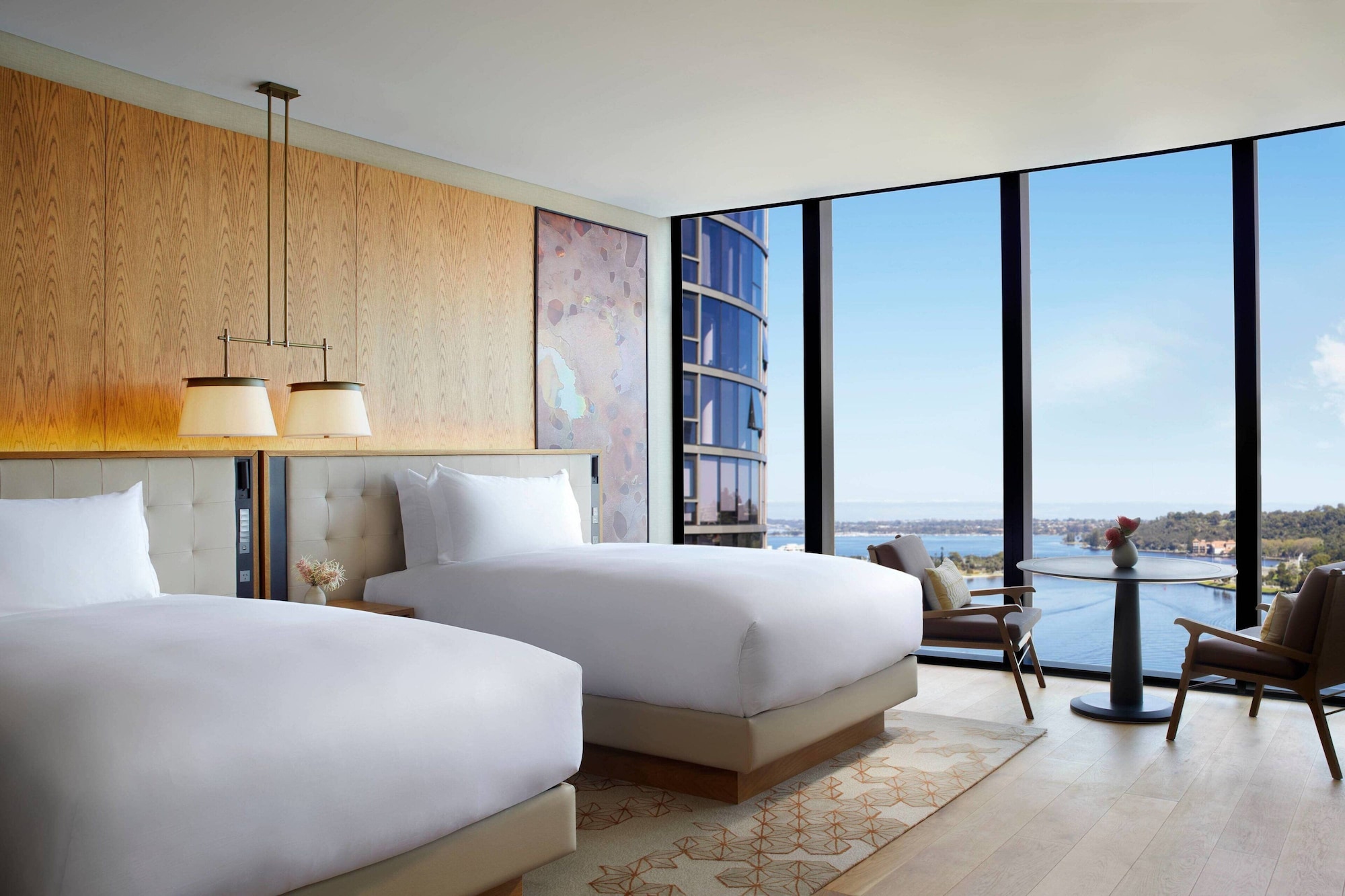 Swan, Guest Room, Premium, 2 Double Beds, River View