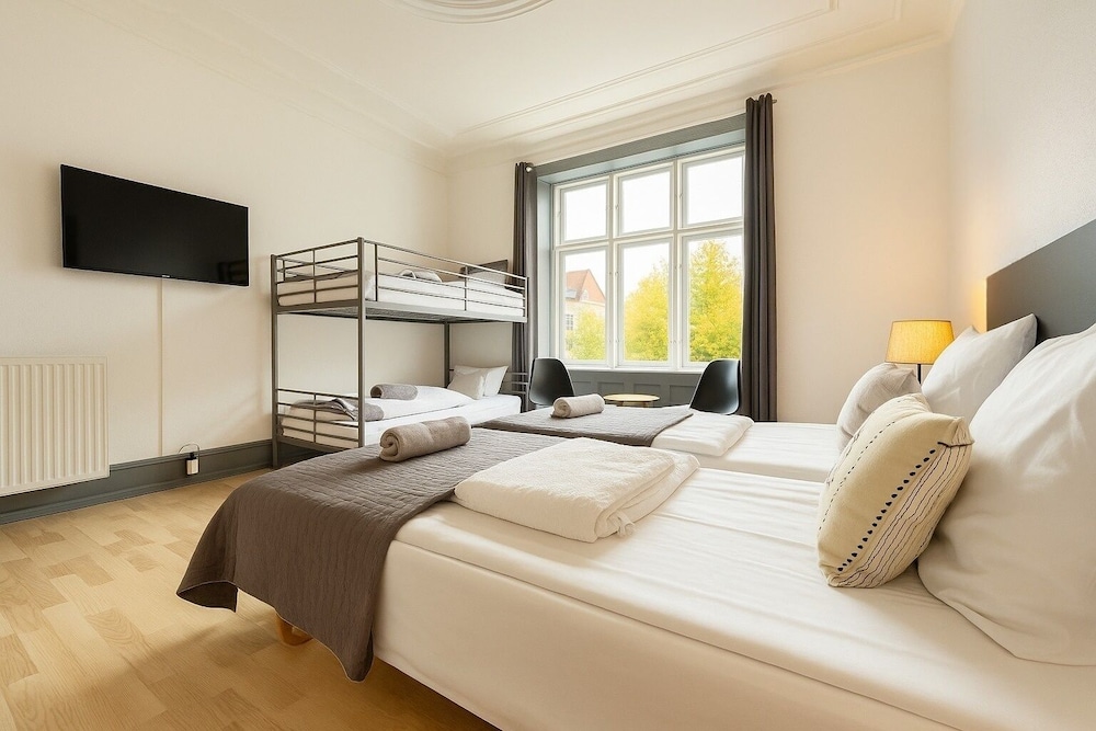 غرفة عائلية رباعية بأسرّة بطابقين بغرفة نوم واحدة، Hotel Amager 6/9