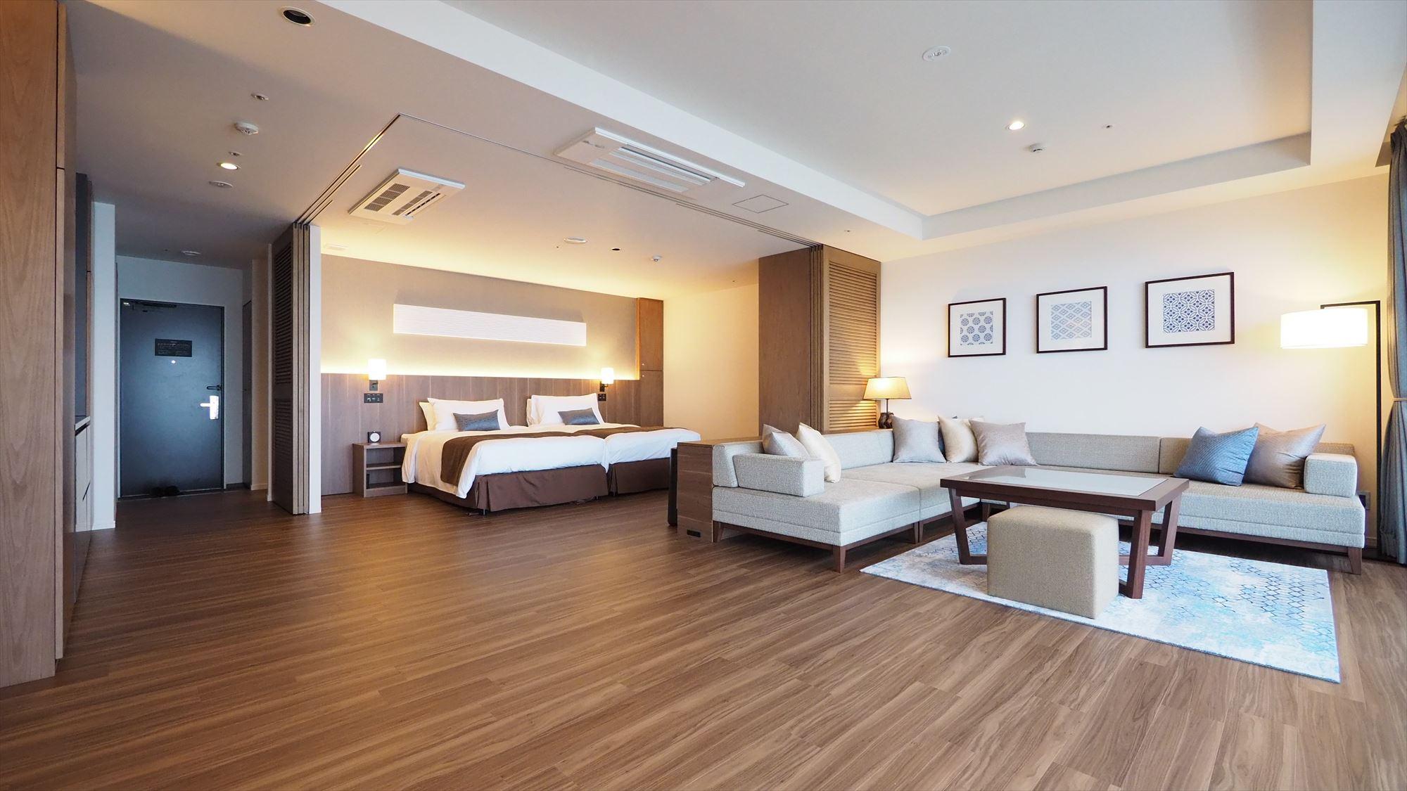 Ocean, Suite, Twin Beds, Ocean View, High Floor, Corner