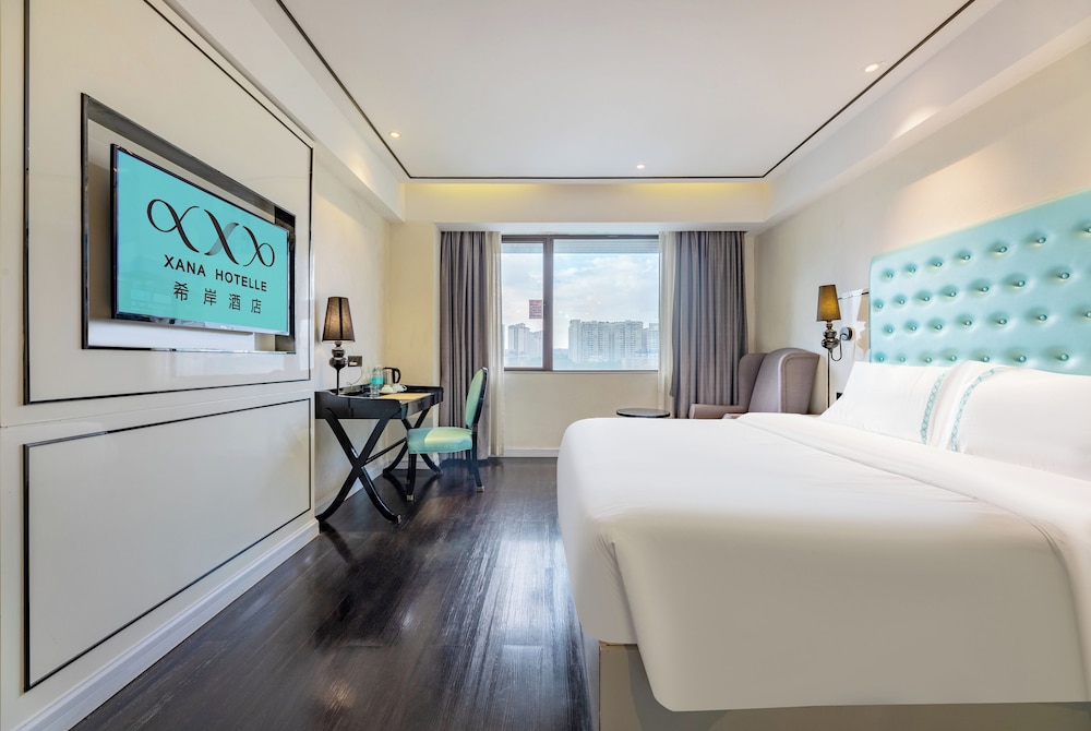 غرفة فاخرة بسرير كينج بإطلالة على المدينة، Xana Lite Hotel (Guangzhou Dongxiaonan Metro Station Shixi) 6/10