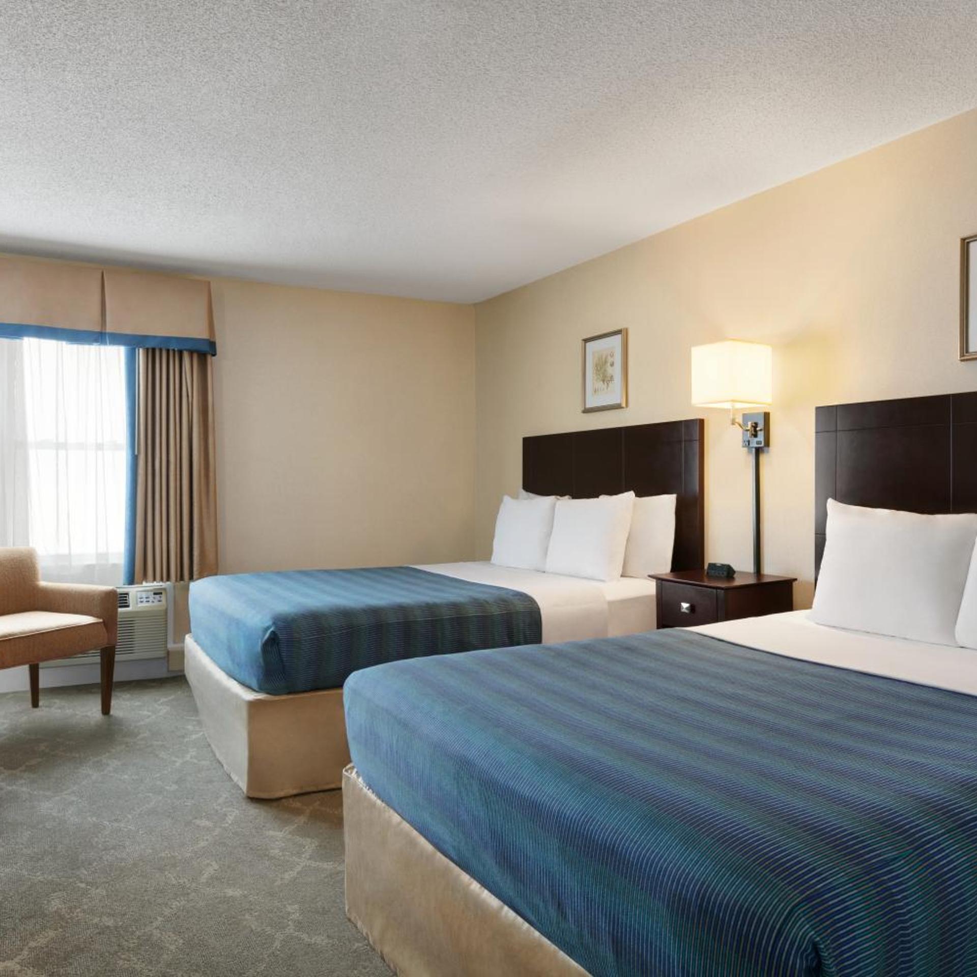 Room, 2 Double Beds, Street View