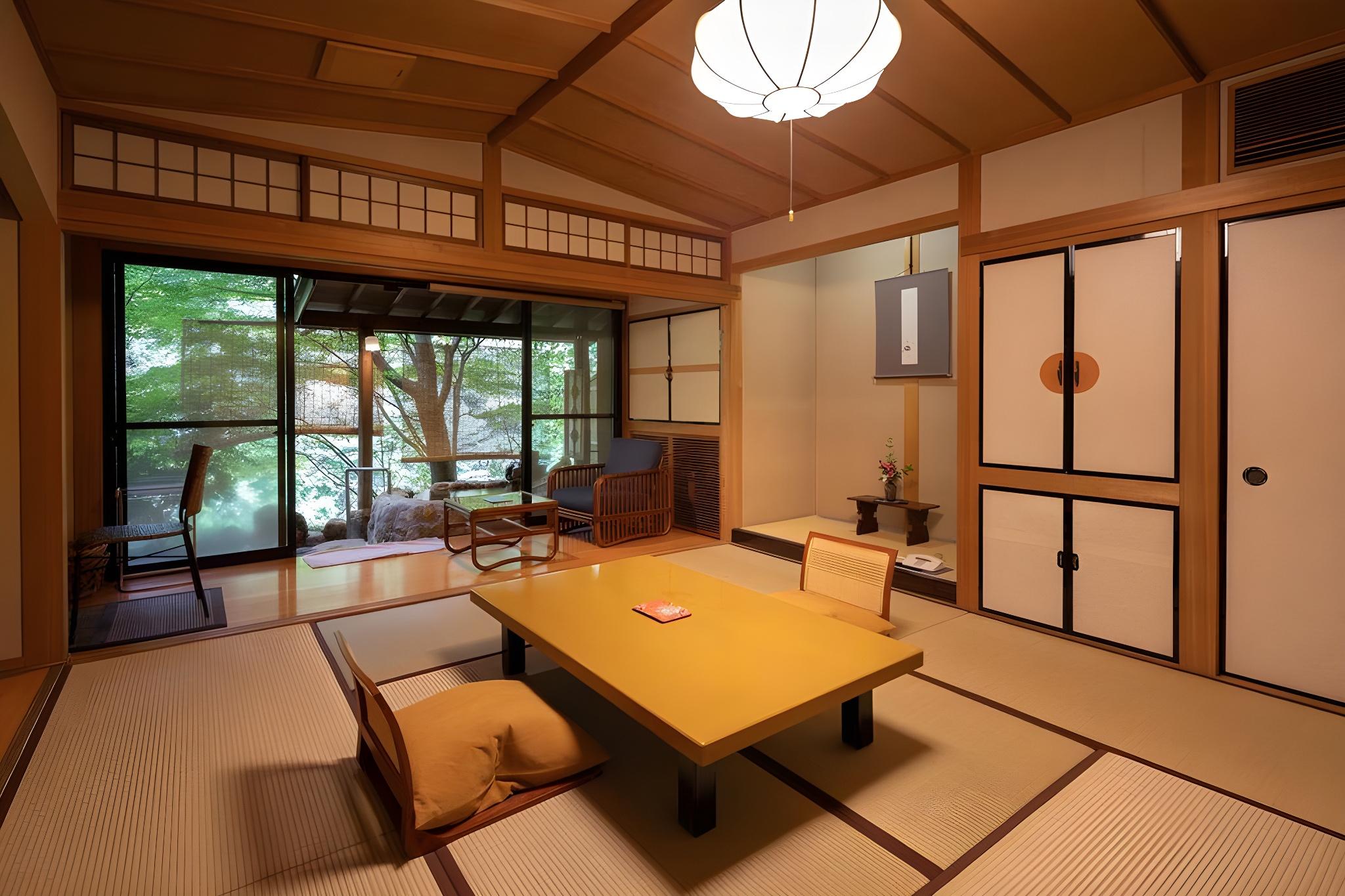JAPANESE, TYPE A, OUTDOOR BATH, SMOKING