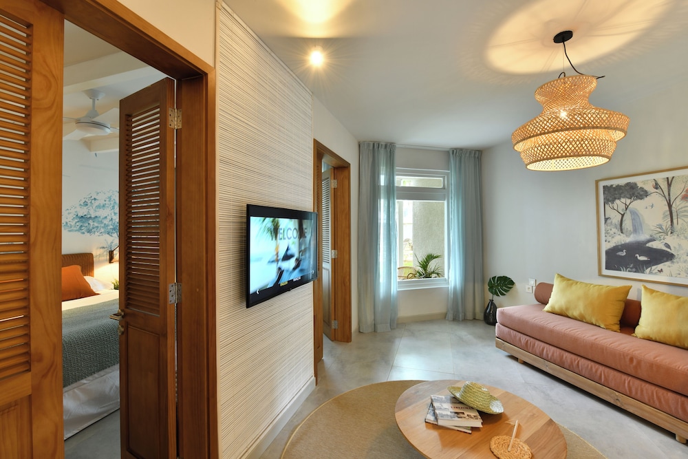 غرفة بريفيليج بسرير مزدوج وسرير فردي، Veranda Grand Baie Hotel and Spa 6/8