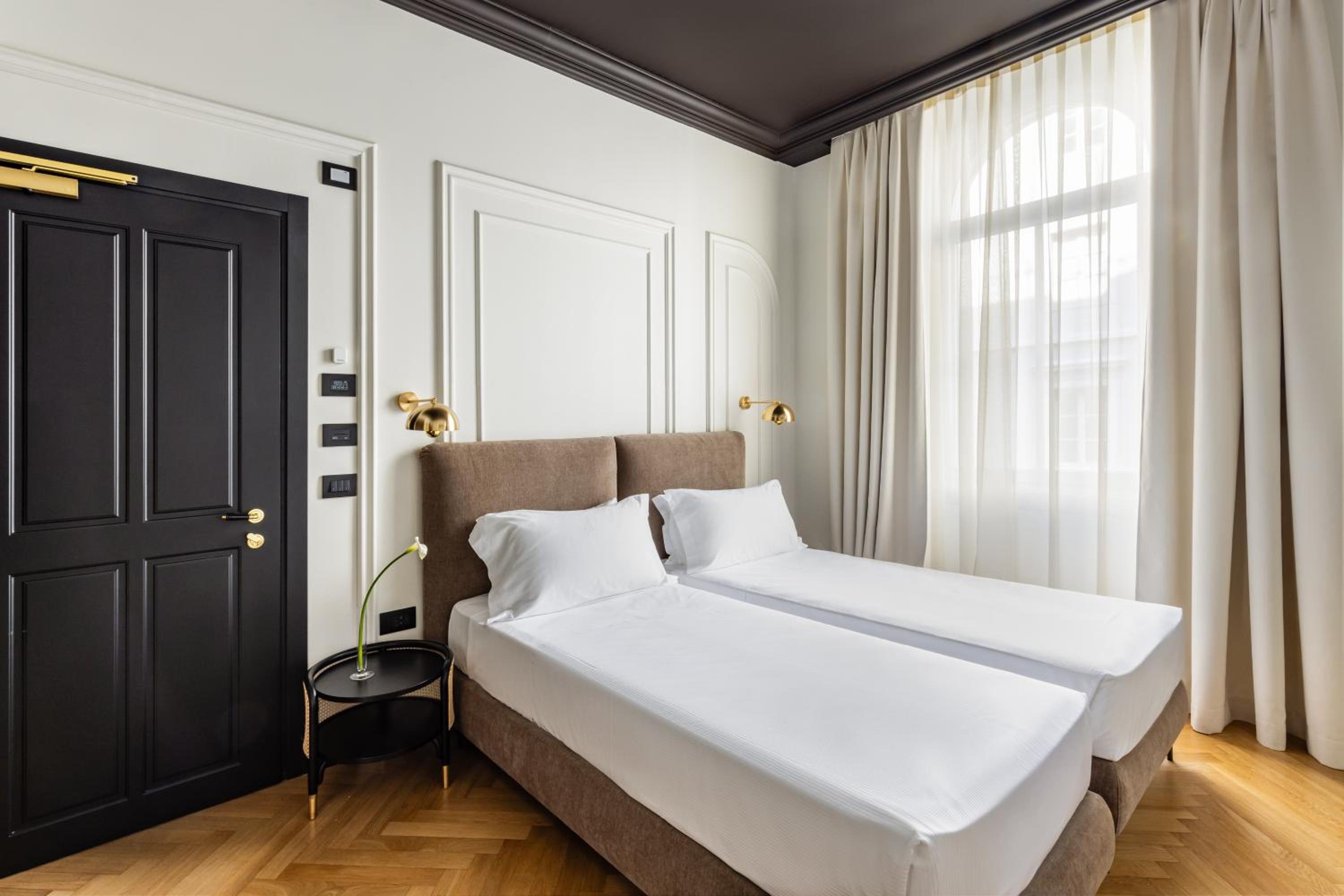 غرفة بسرير مزدوج أو سريرين منفصلين، Continentale Hotel 5/10