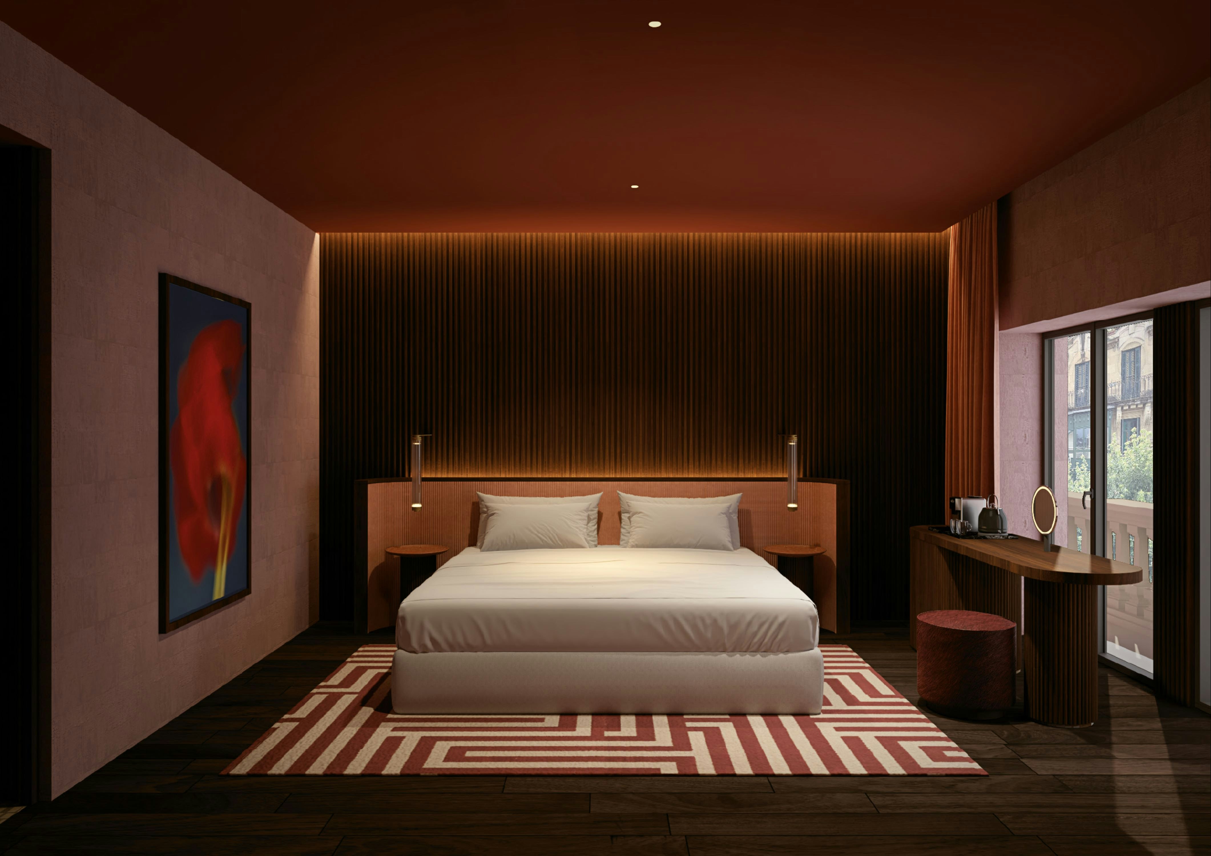GALLERY, 2 DOUBLE BEDS