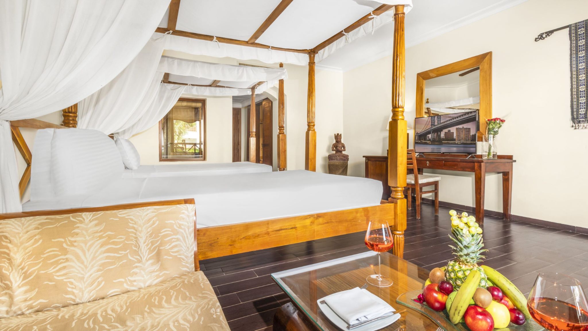 غرفة بسريرين منفصلين بإطلالة على المسبح، TOP Domina Coral Bay Resort 3/3