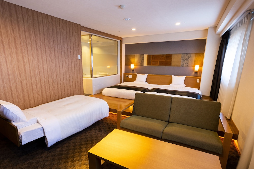 Junior Suite, 1 Single and 2 Double Beds, with Extra Bed
