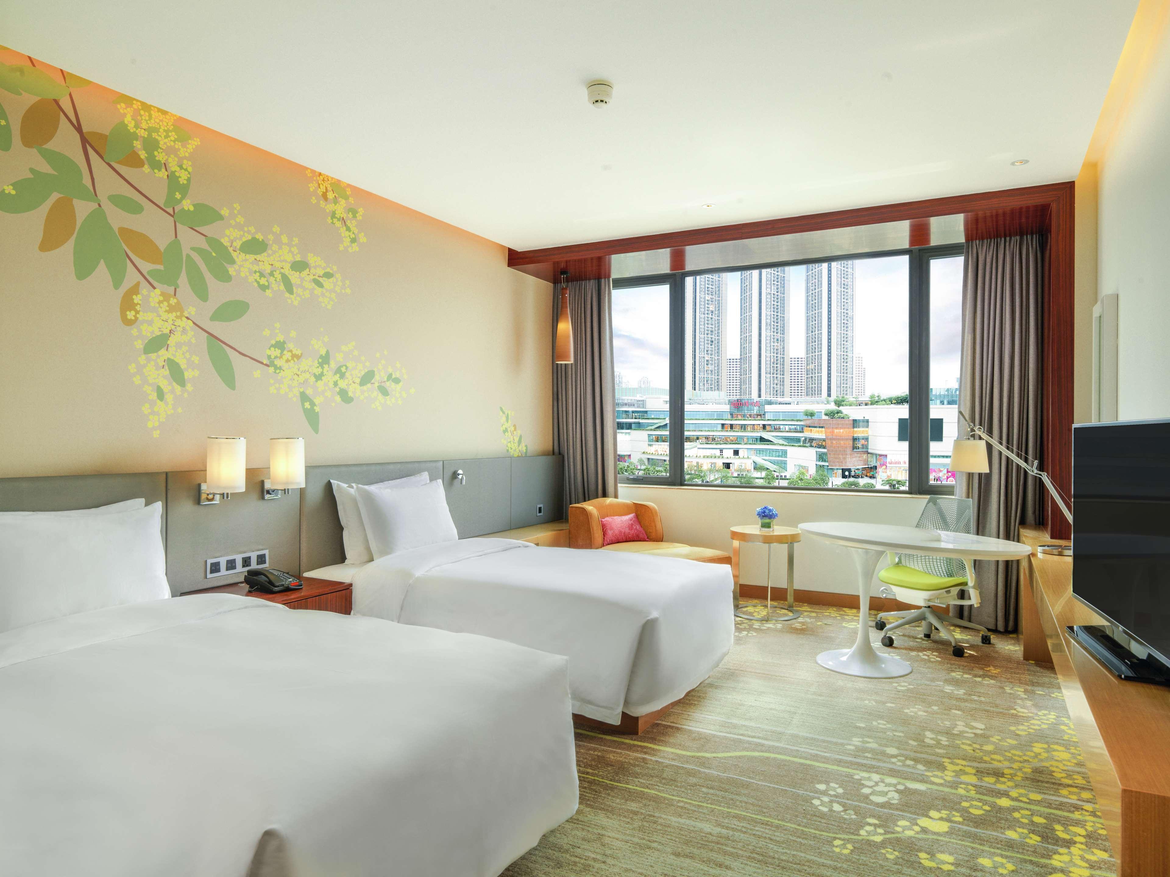 Room, Twin Beds, City View