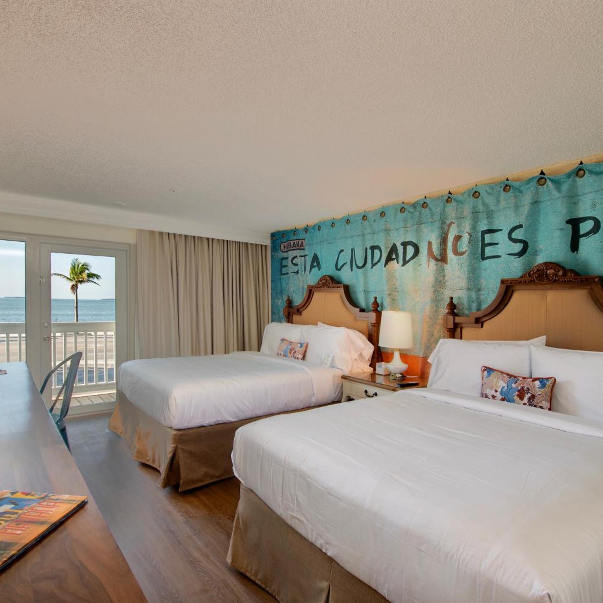 Premium, 2 Queen Beds, Gulf View, Balcony
