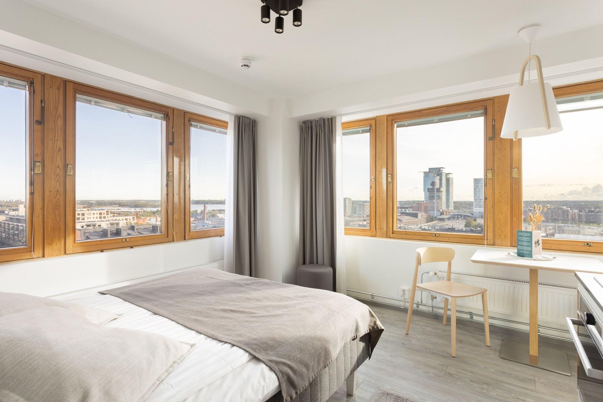 Standard fully furnished studio with a panoramic view