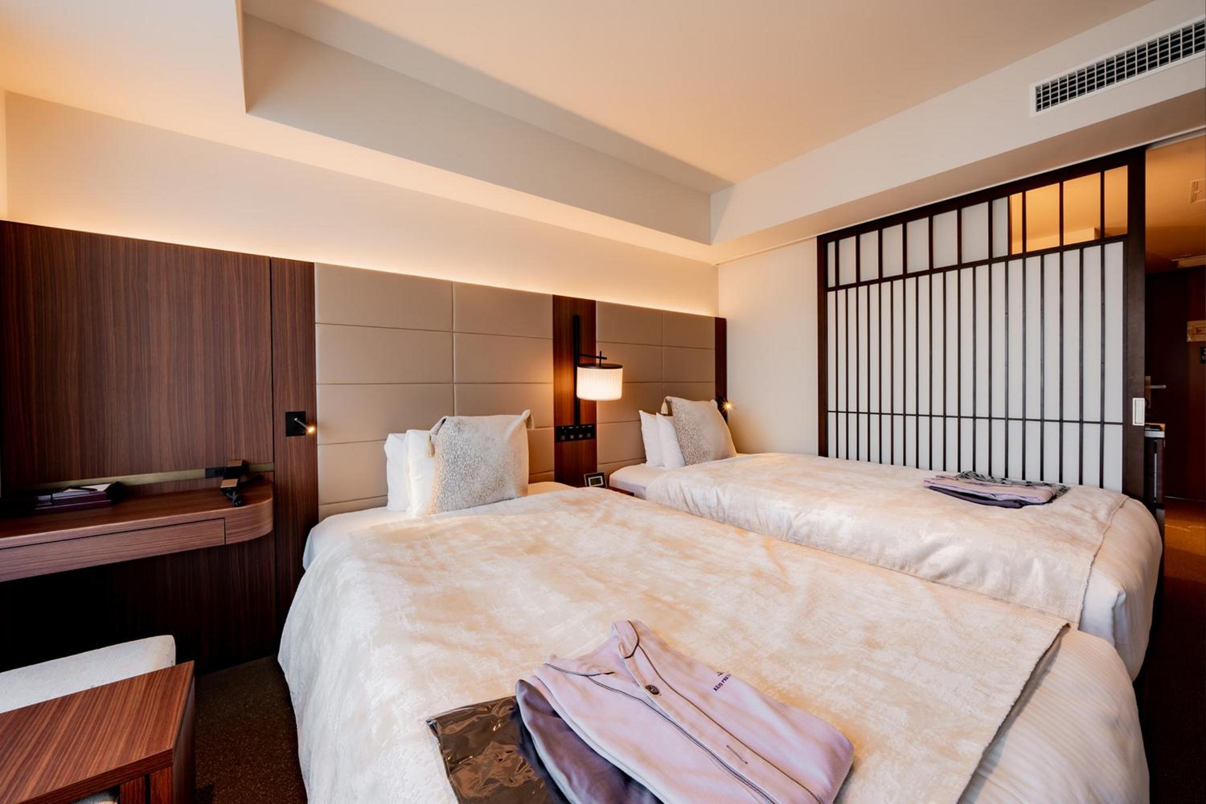 غرفة بريميوم بسريرين منفصلين، Keio Prelia Hotel Kyoto Karasuma Gojo 3/10