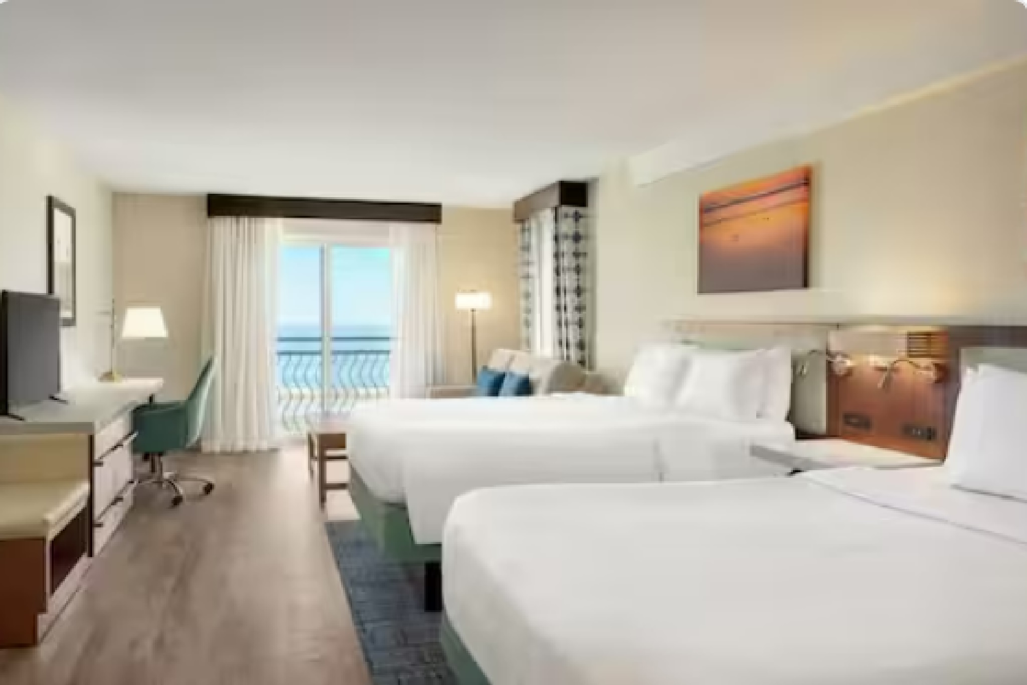 DELUXE, 2 QUEEN BEDS, OCEAN VIEW, BATHTUB