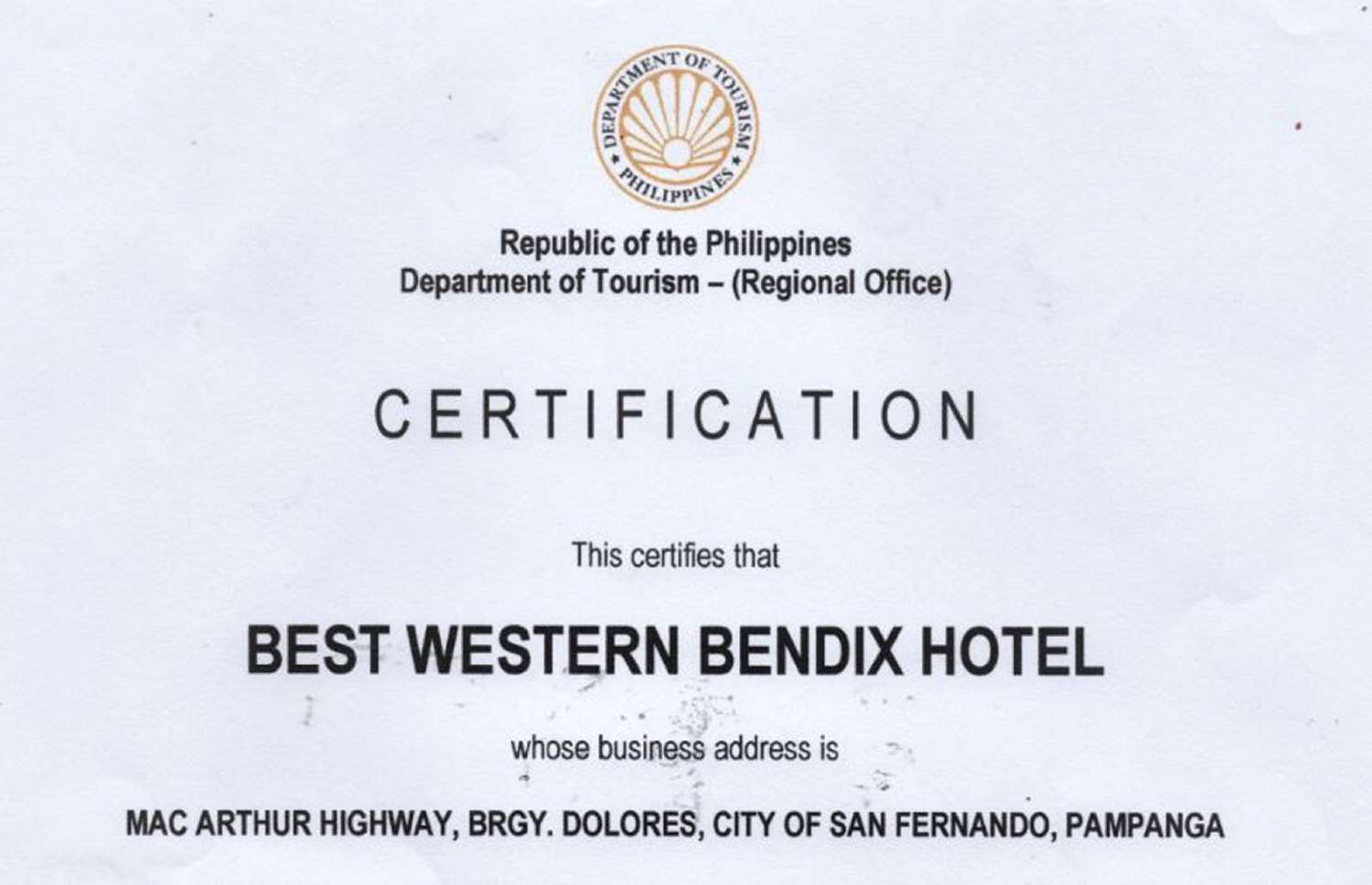 Bendix Hotel San Fernando powered by Cocotel 20/20