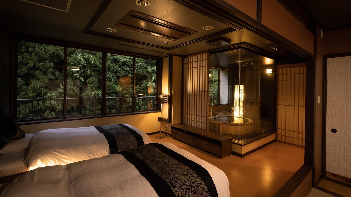 Room, Twin Beds, Valley View, Outdoor Bath