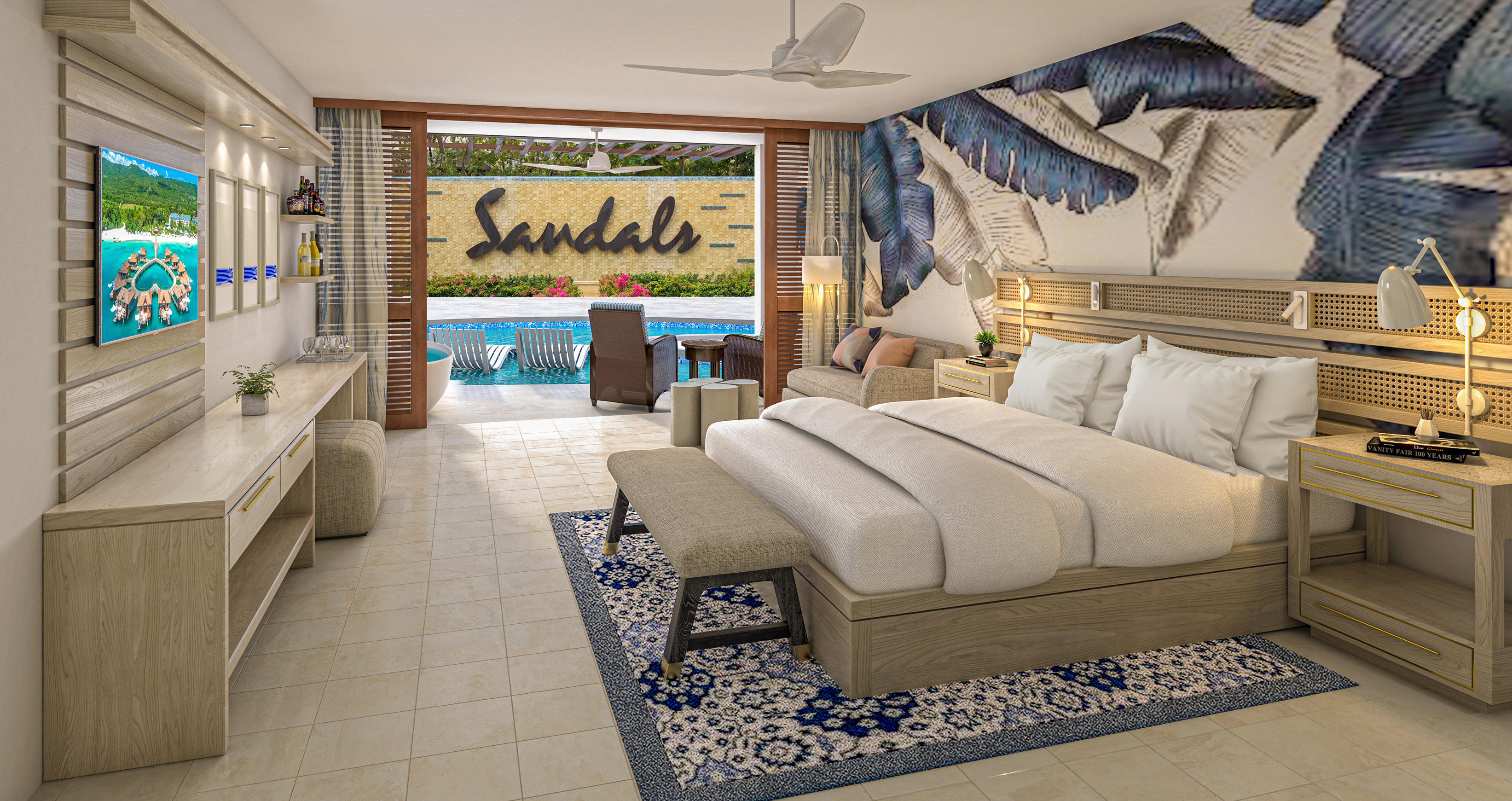 Swim Up, Sunchi, Junior Suite, Patio, Bathtub, Club Floor