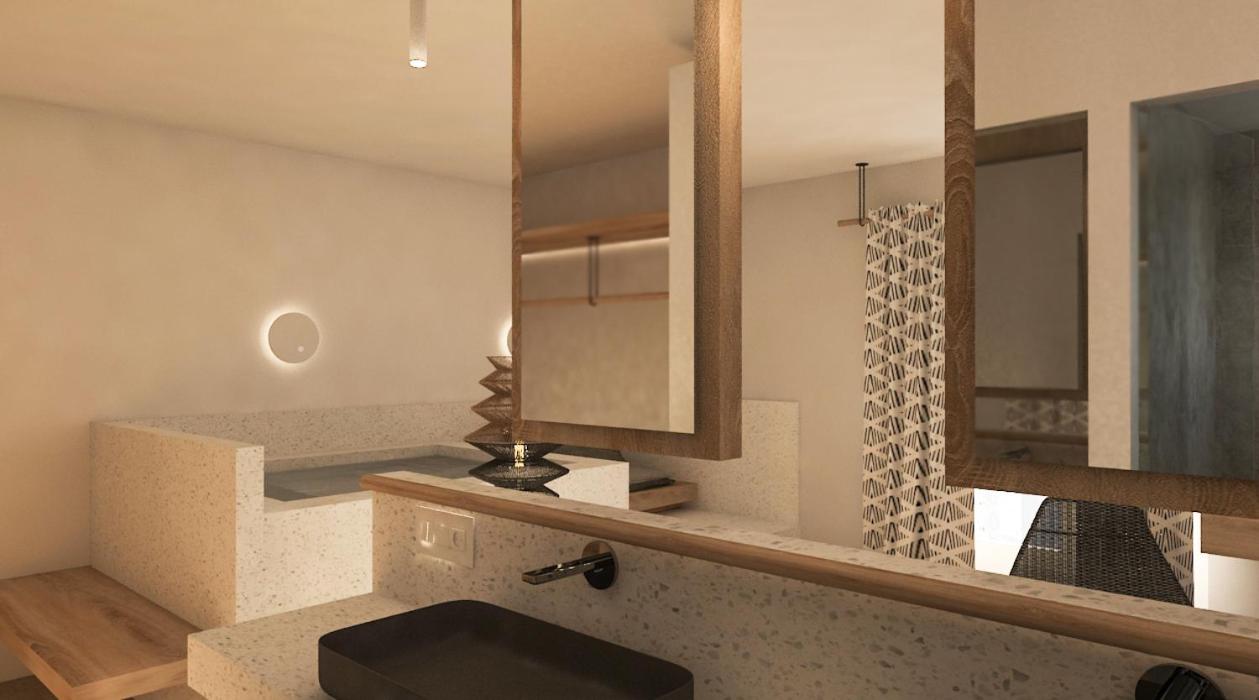 Superior, Double Bed, Sea View, Indoor Jetted Tub، Apiro Mykonos 10/10