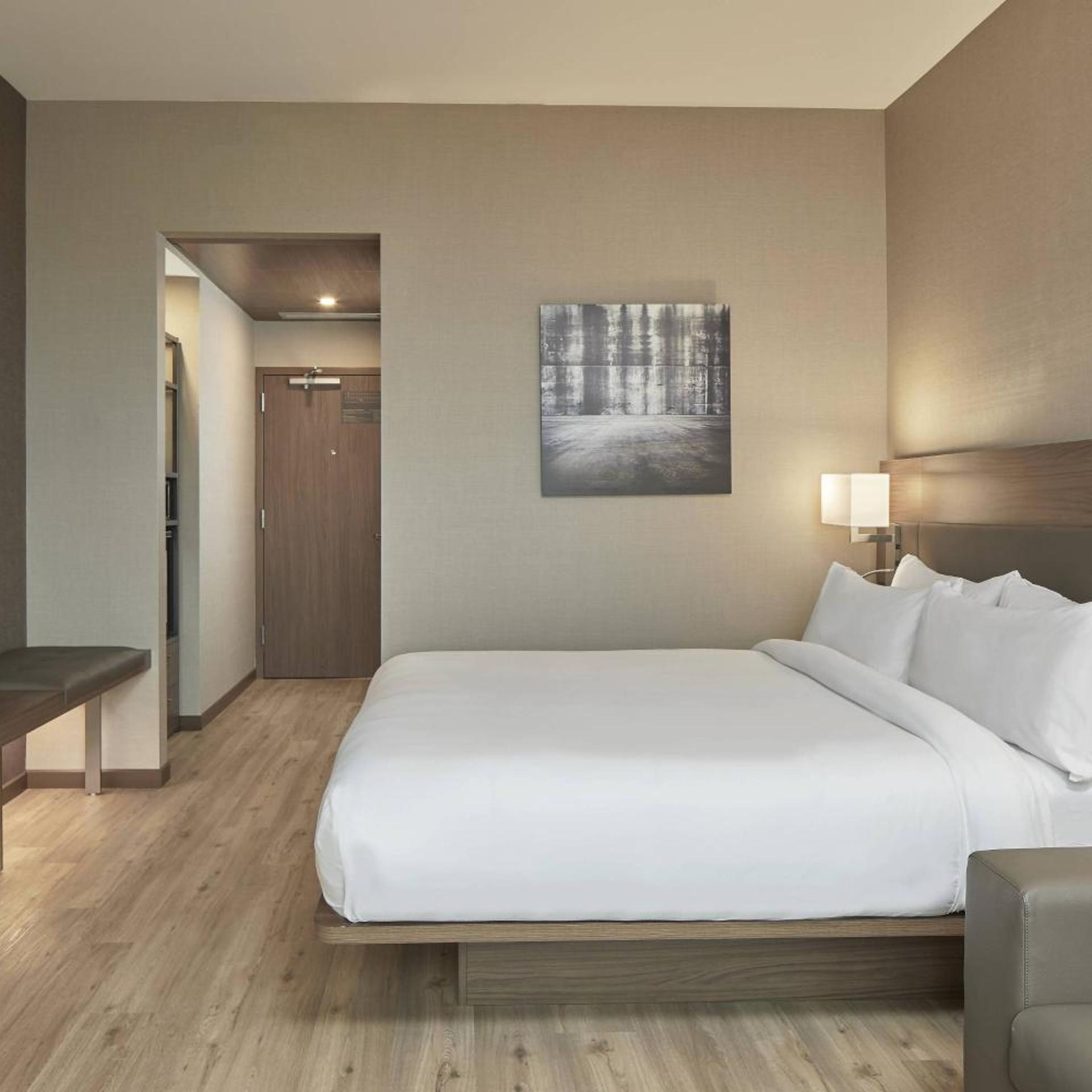Guest Room, King Bed, Airport View