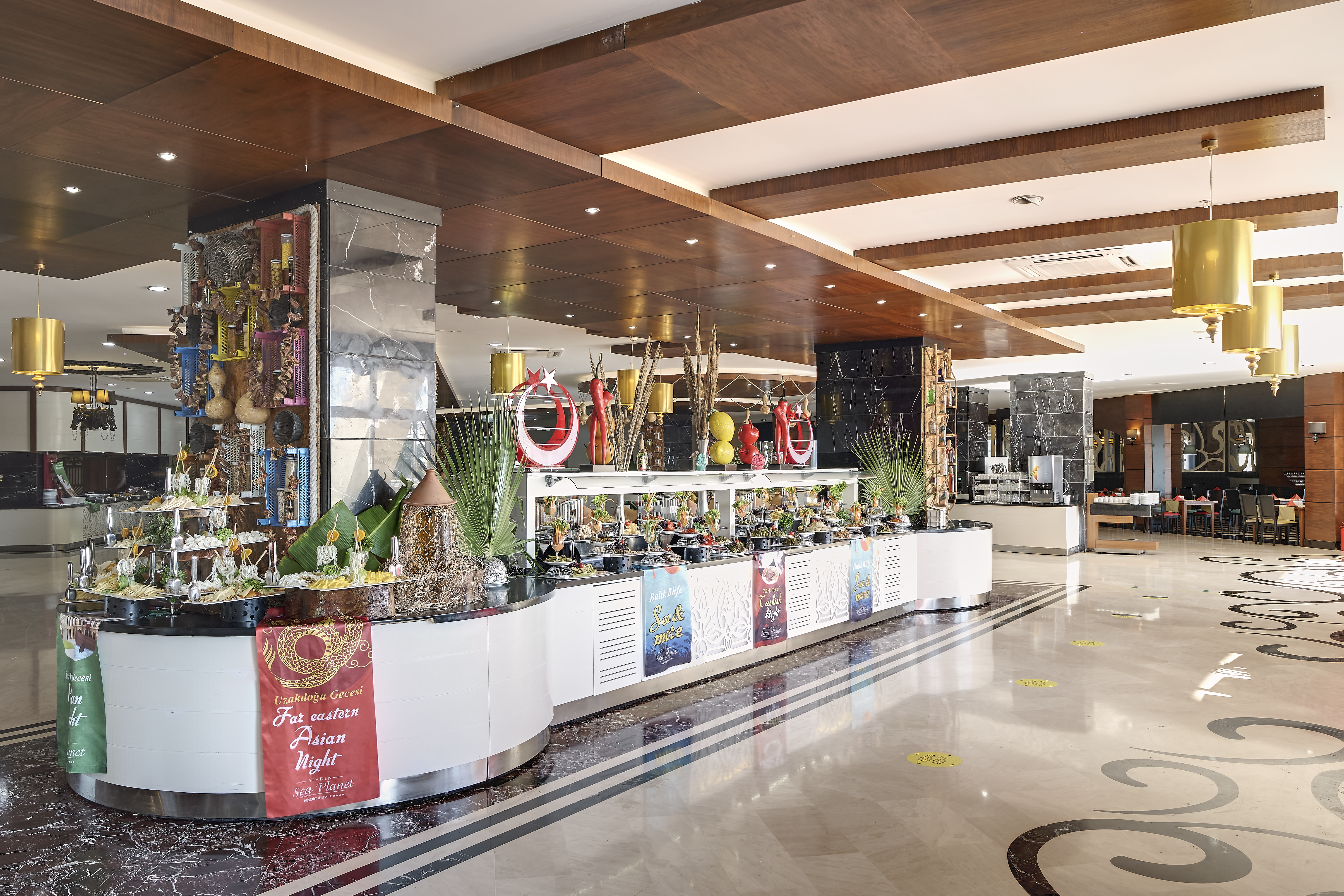 Lobby at Seaden Sea Planet Resort and Spa, KIZILOT