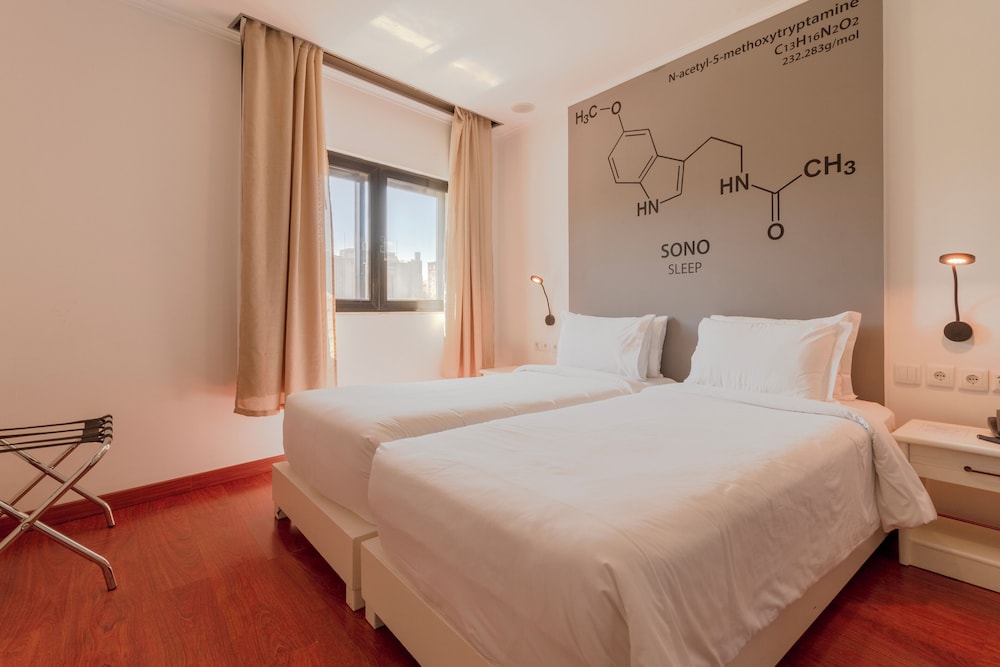 غرفة كومفورت بسريرين منفصلين بإطلالة على الحديقة، Hotel AS Lisboa 8/10