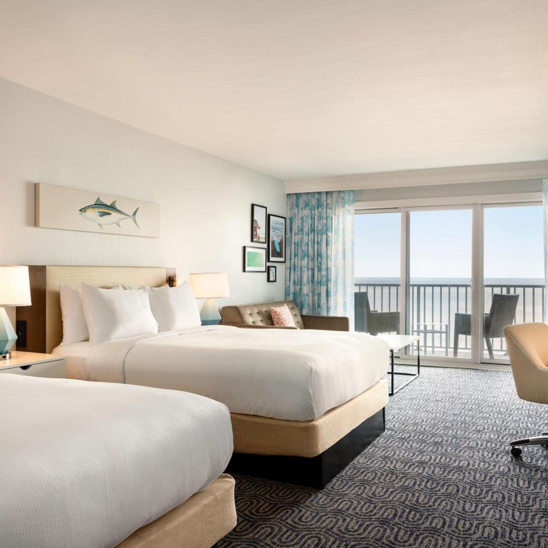 Room, 2 Queen Beds, Ocean Front, Sofa, Balcony, Kitchen