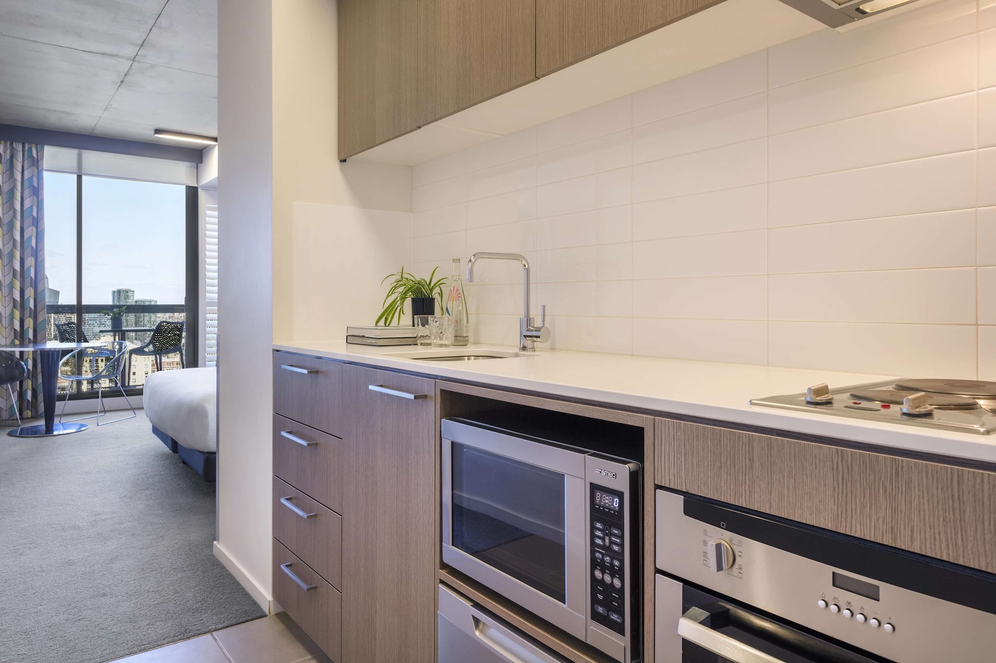 Studio, Deluxe, Park View, No Cleaning Services, Balcony