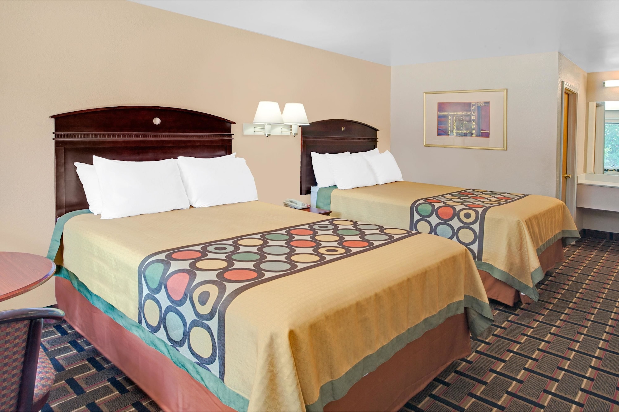 غرفة بسريرين مزدوجين للمدخنين، Super 8 by Wyndham Acworth/Atlanta Area GA 5/9