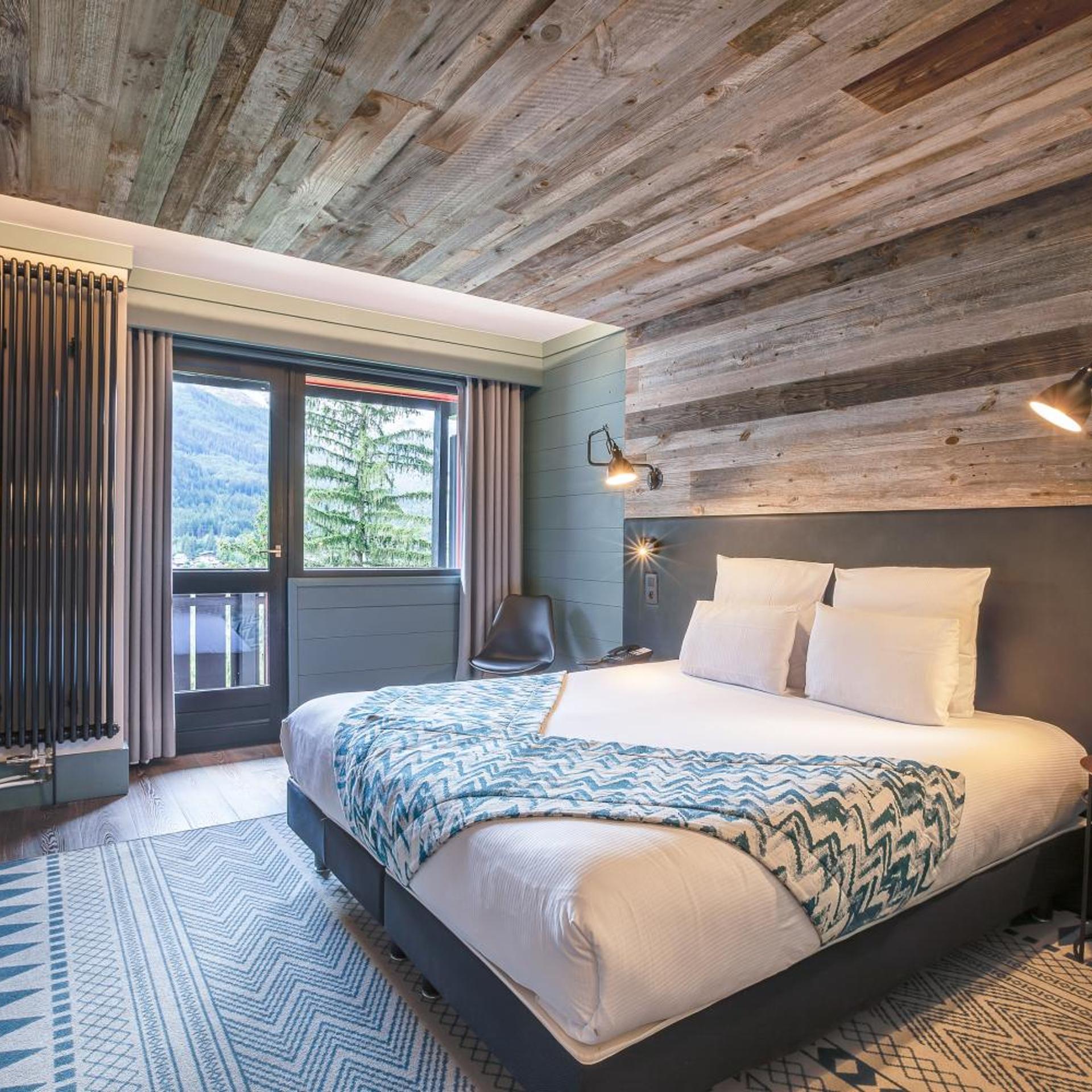 Room, Double or Twin Bed, Mont Blanc View
