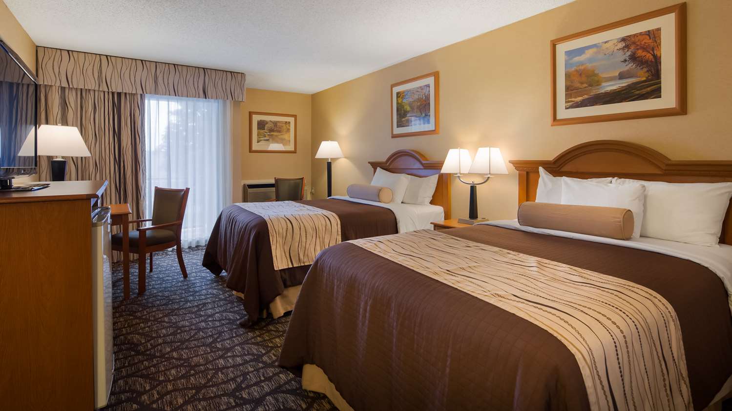 غرفة بسريرين مزدوجين، Best Western Clifton Park 2/4