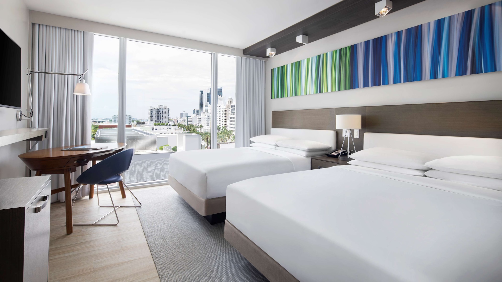 Room, 2 Queen Beds, City View