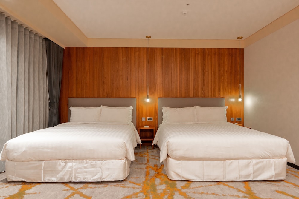 غرفة ديلوكس بسريرين كوين بإطلالة على المدينة بشرفة، Home Hotel Xin Yi Branch 2/7
