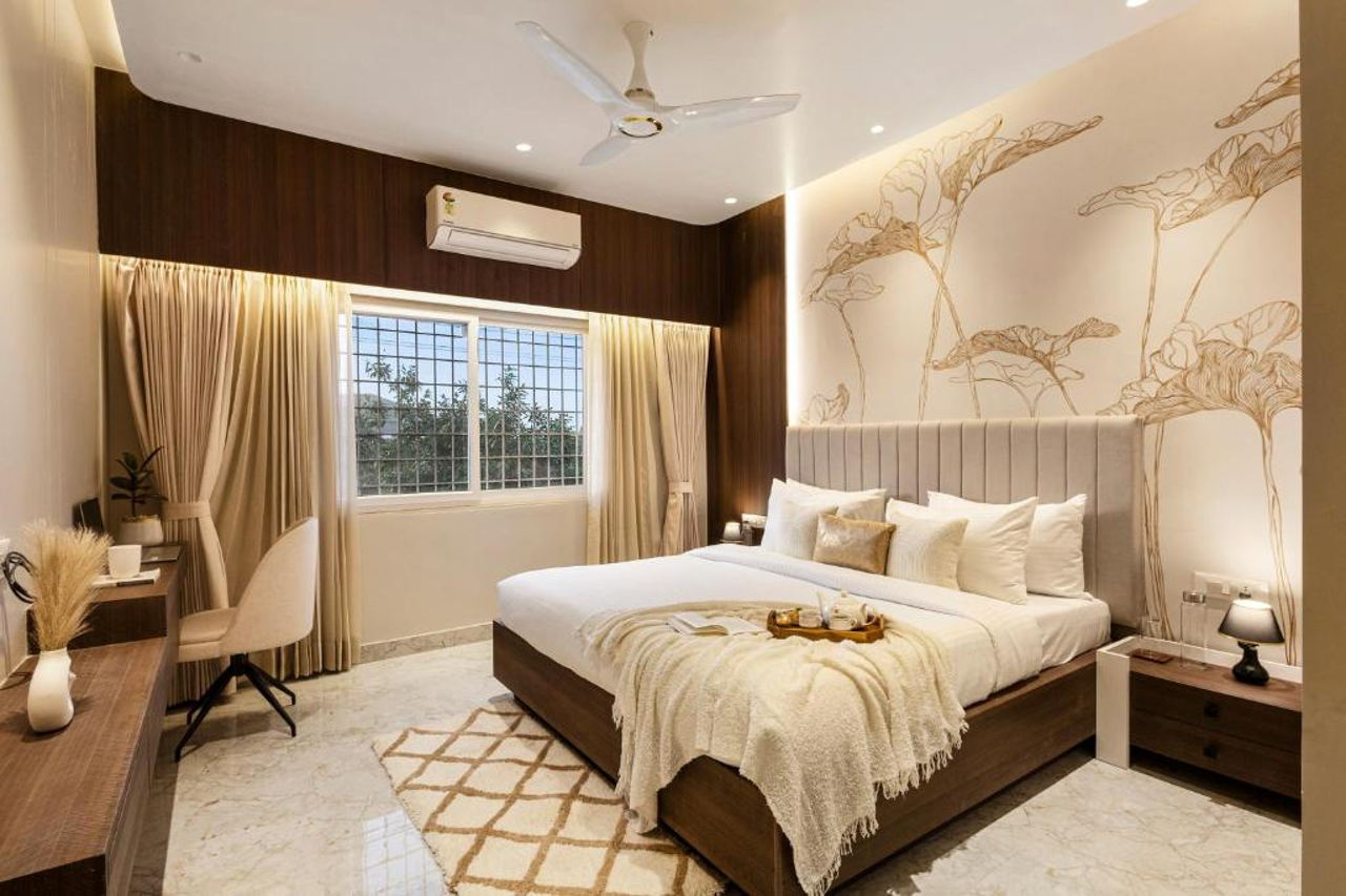 Room at ELIVAAS Shourya Villa Athena 3-BHK Villa With Swimming Pool & Terrace, UDAIPUR