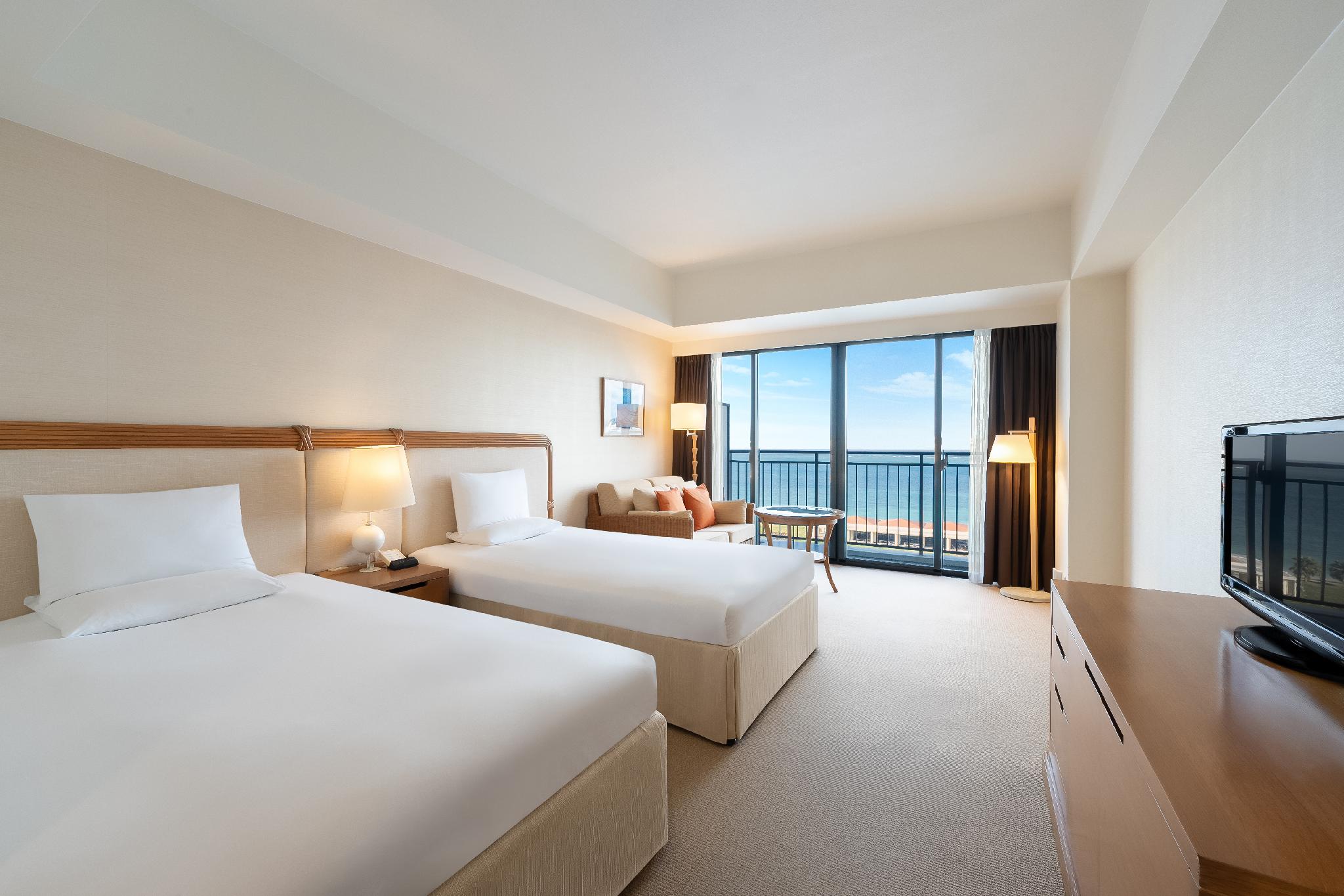 Semi Room, Grand, Deluxe, 2 Semi Double and Twin Beds, Ocean View