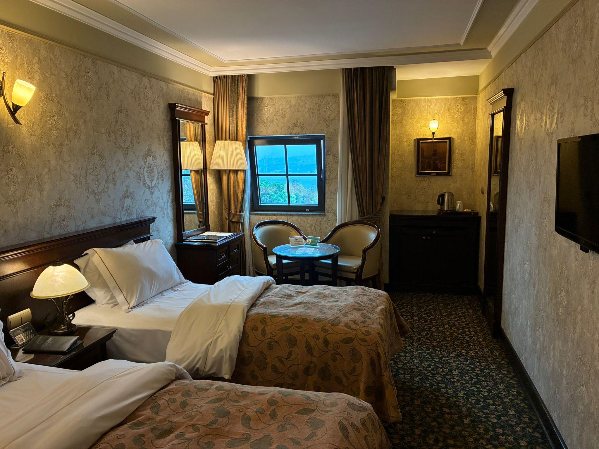Deluxe, Twin Beds, Partial Bosphorus View
