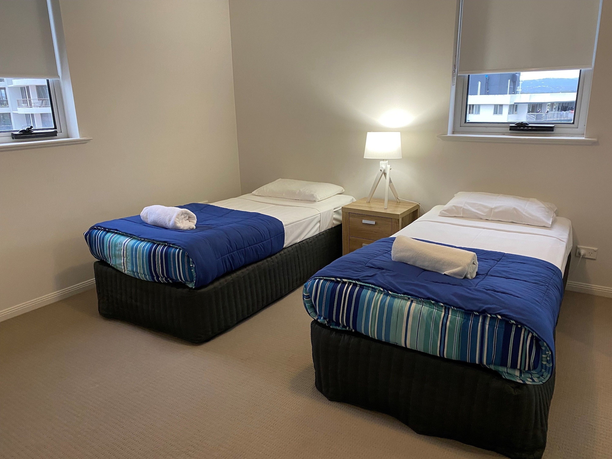 شقة بسرير كوين وسريرين منفصلين بإطلالة على البحر بغرفتي نوم، Wharf Boutique Apartments 3/6