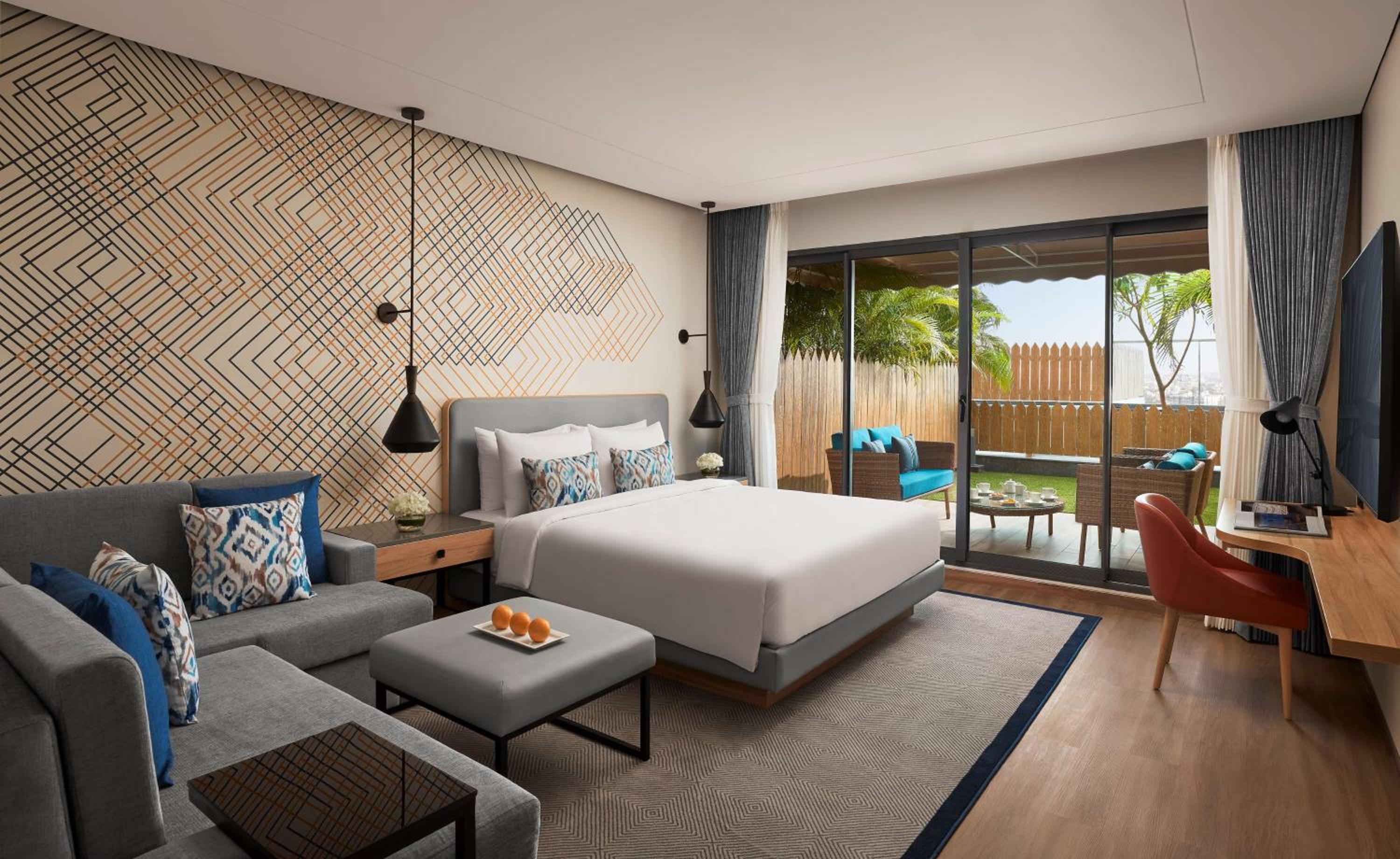 Room, King Bed, Private Garden