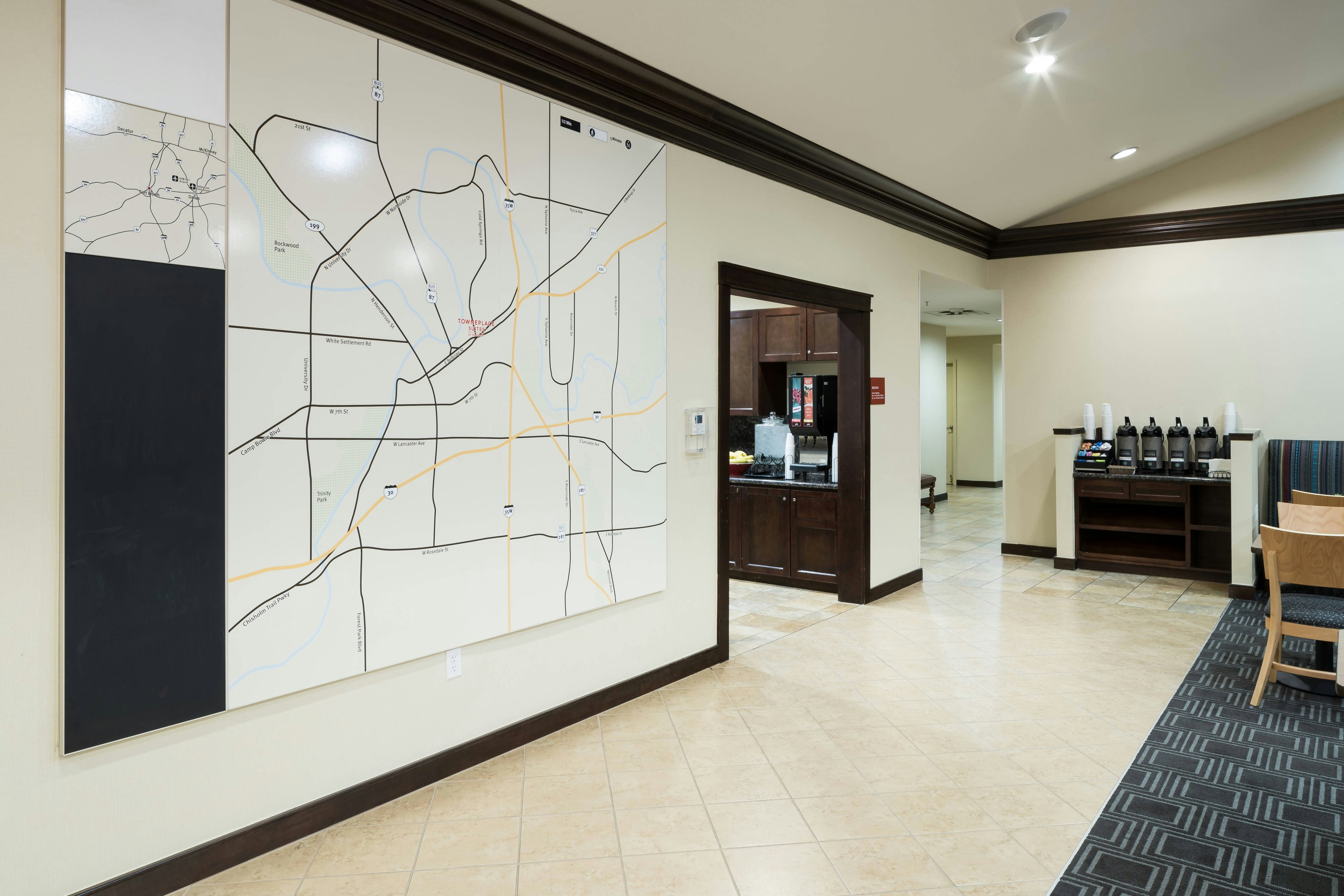 Lobby at Towneplace Suites Fort Worth Downtown, FORT WORTH - TX