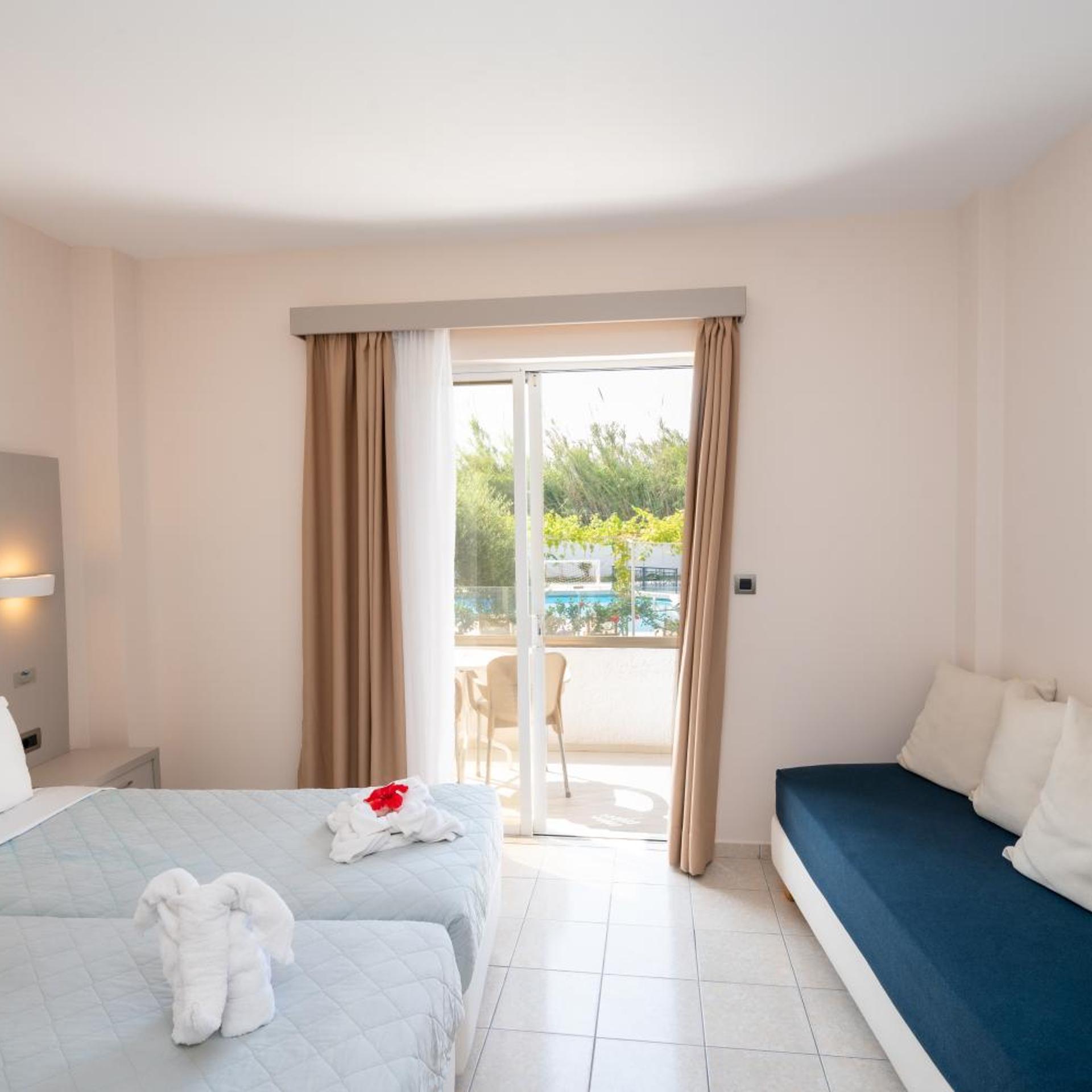 Room, Triple, Garden View, Costa Angela Seaside Resort 4/7