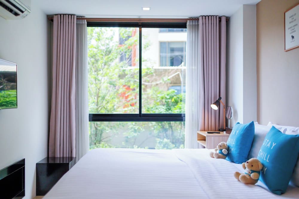 غرفة بسرير مزدوج بغرفة نوم واحدة يُسمح فيها بالحيوانات الأليفة، Cross Vibe Chiang Mai Decem 3/10