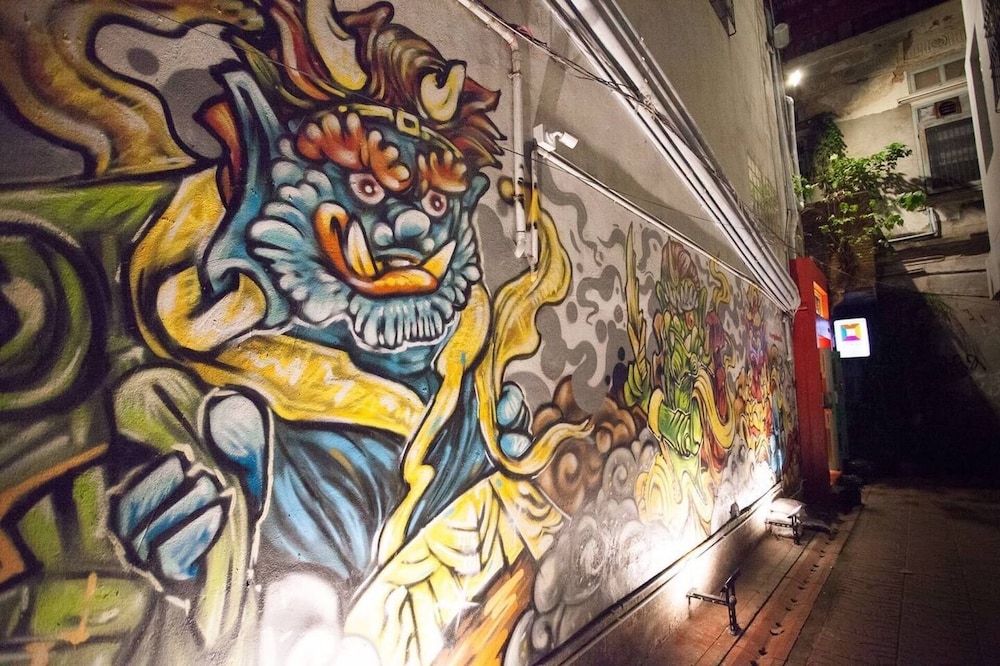 Lobby at Merge Hostel, BANGKOK