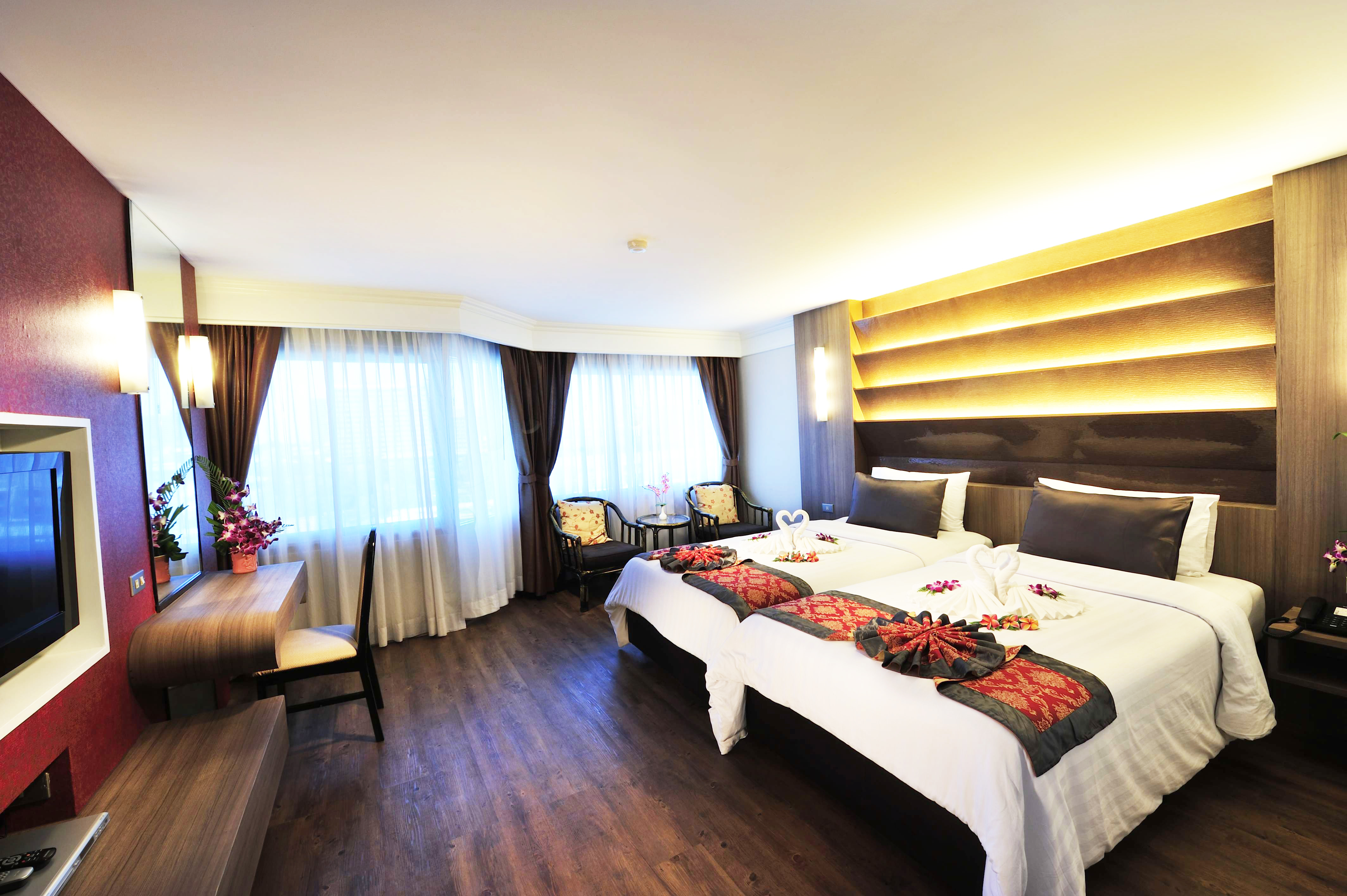 غرفة ديلوكس بسرير مزدوج أو سريرين منفصلين، Coco Beach Hotel Jomtien Pattaya 7/8