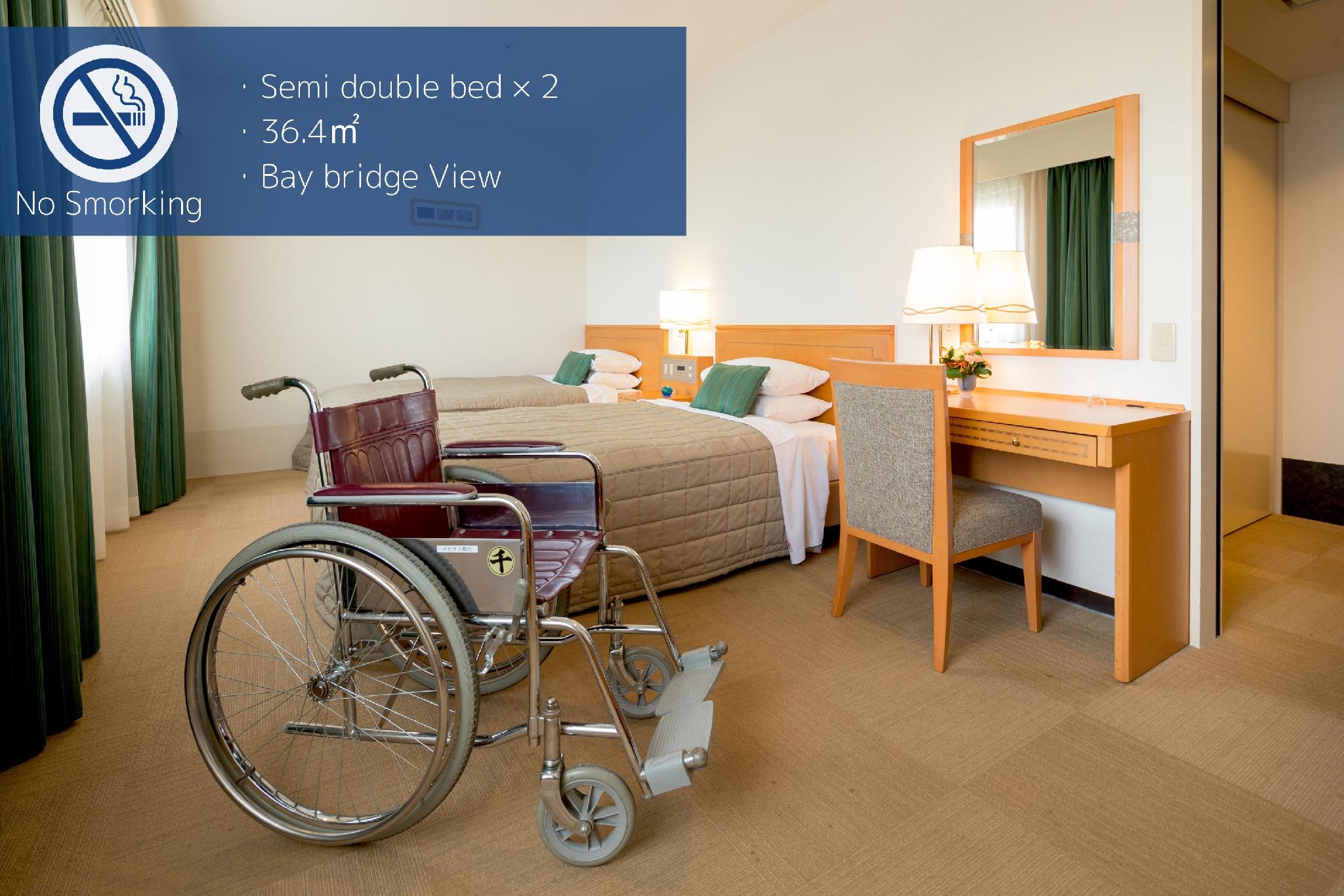 Semi Room, 2 Semi Double Beds, Accessible